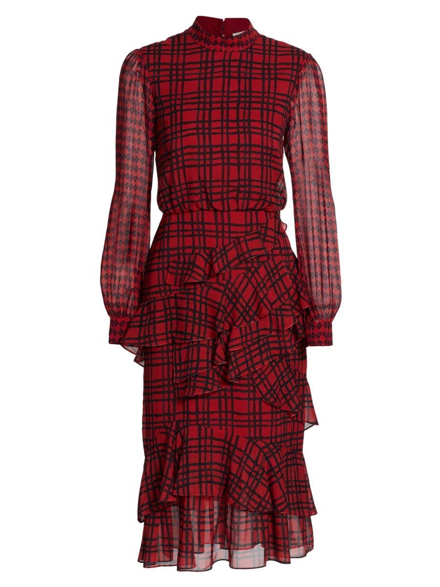 新品Herlipto Portofino Belted Check Dress Her lip to on X: 