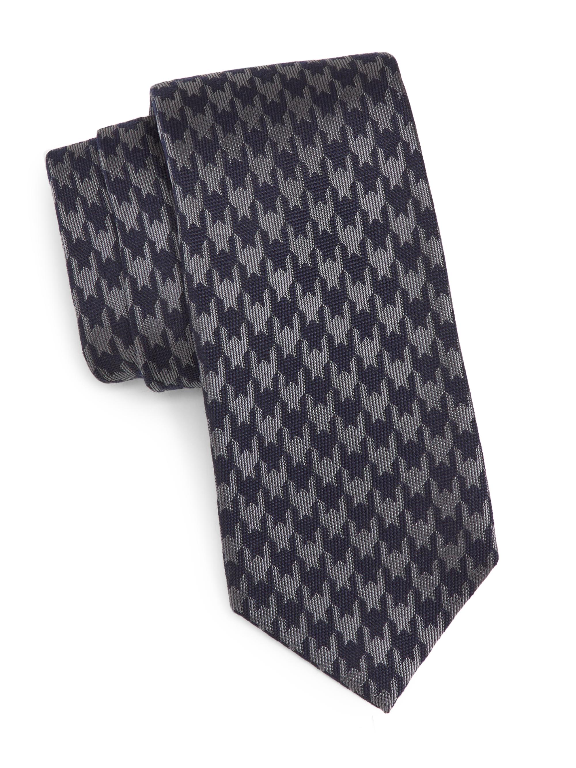 Isaia Men's Fantasia Cravatte Silk Tie - Light Grey