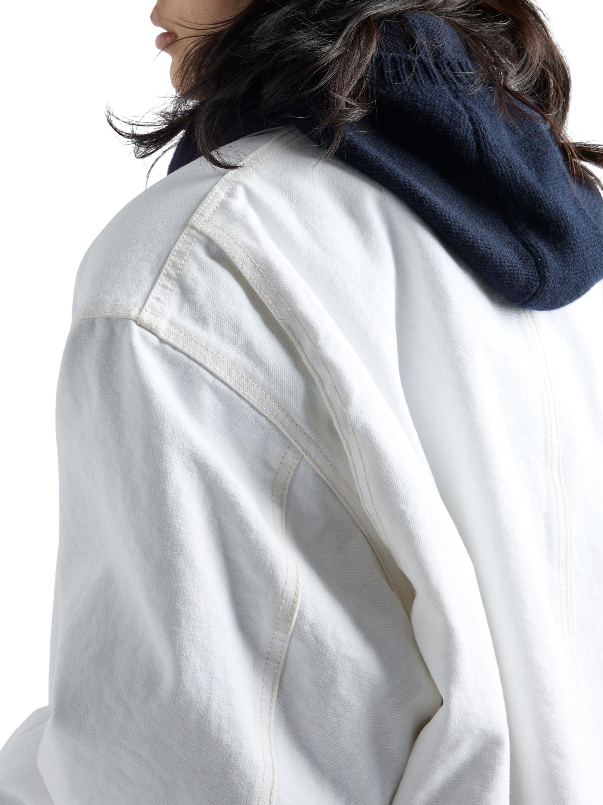 PRADA archive 2011 コットン ウエスタン ジャケット 36白 Prada Canvas Blouson Jacket | Saks Fifth Avenue