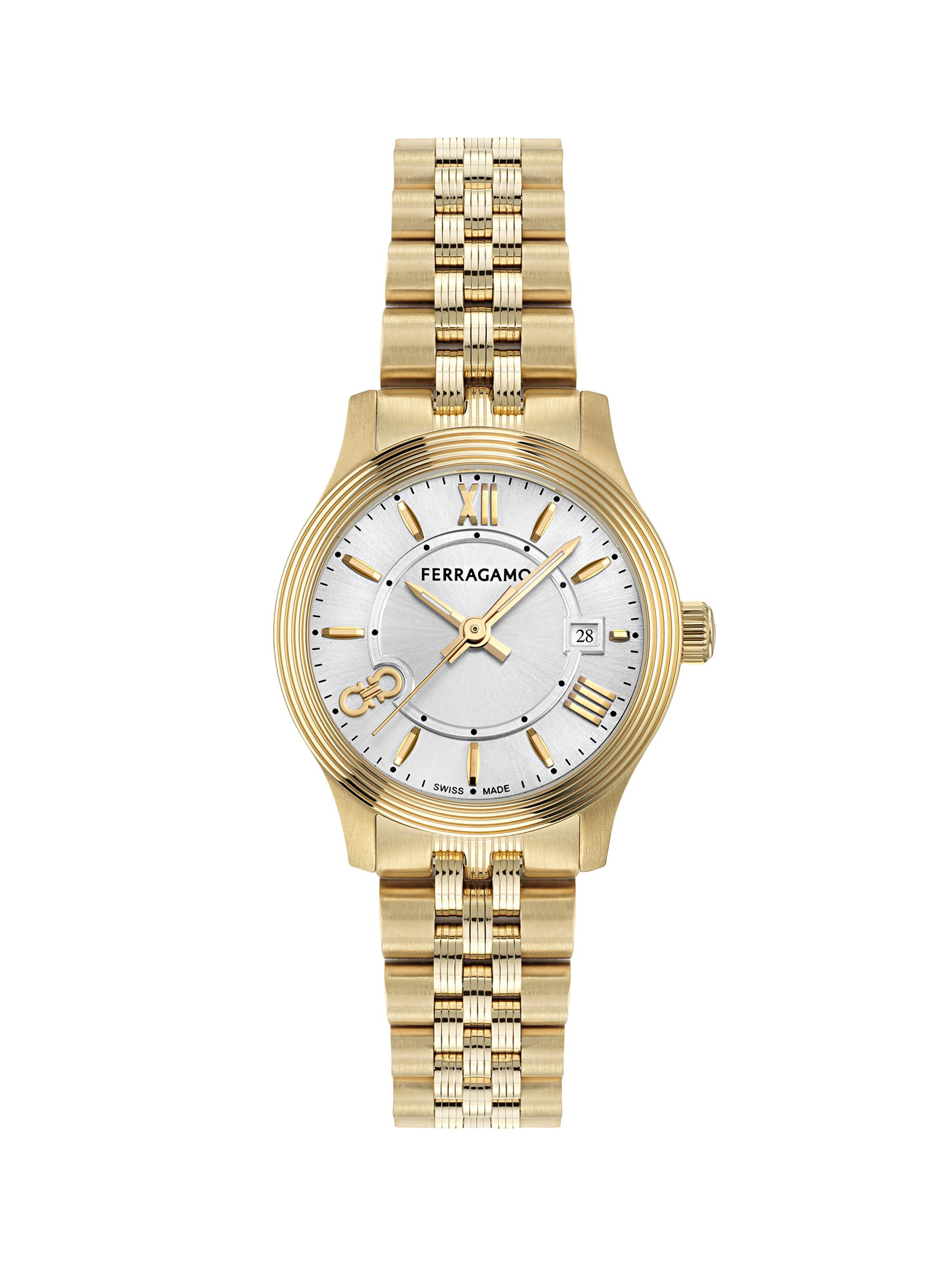 FERRAGAMO Women's Ferragamo Duo Goldtone Stainless Steel Bracelet Watch/28MM - Yellow Gold