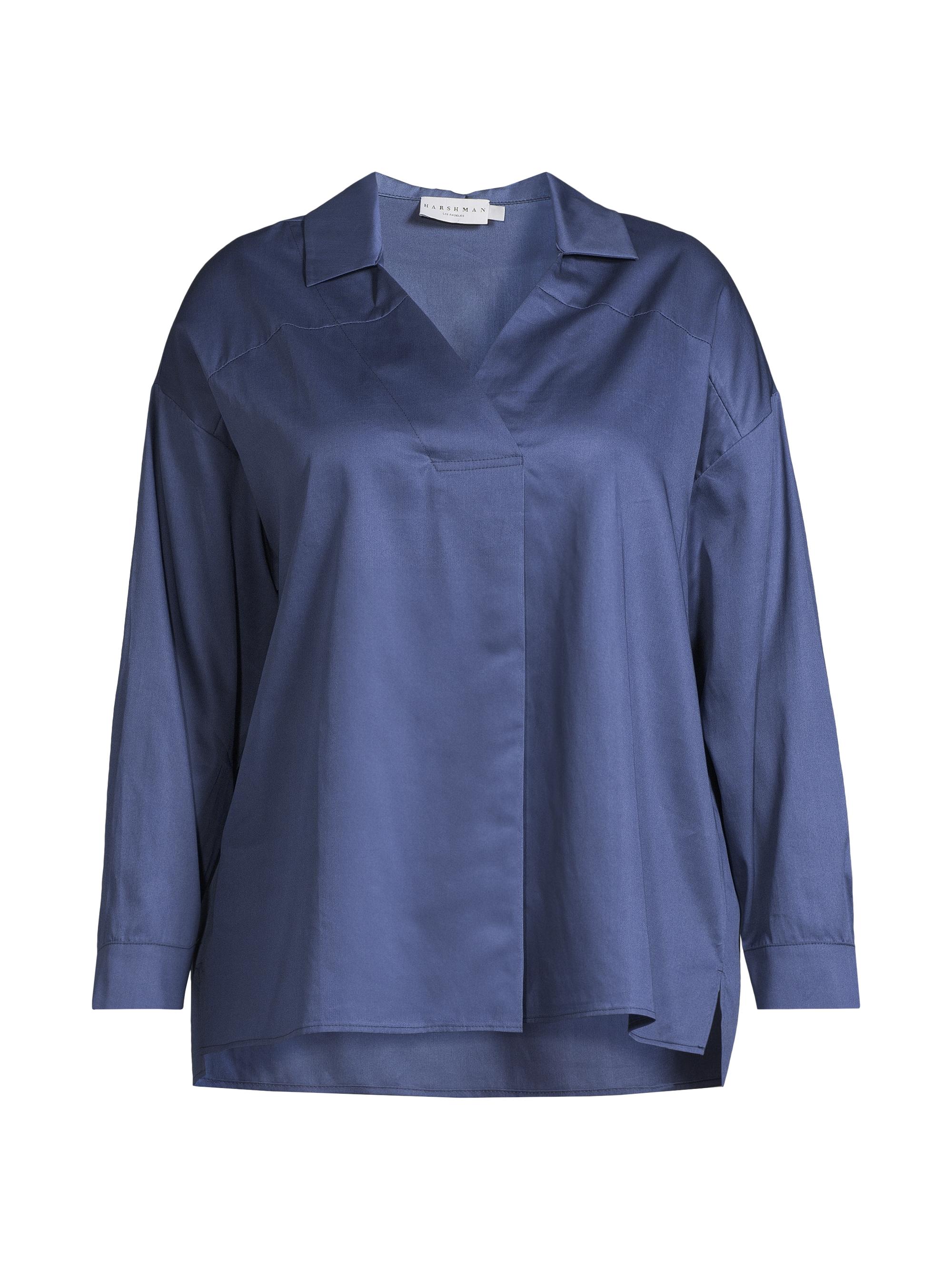Harshman Women's Nyah Cotton Sateen Tunic - Indigo Blue