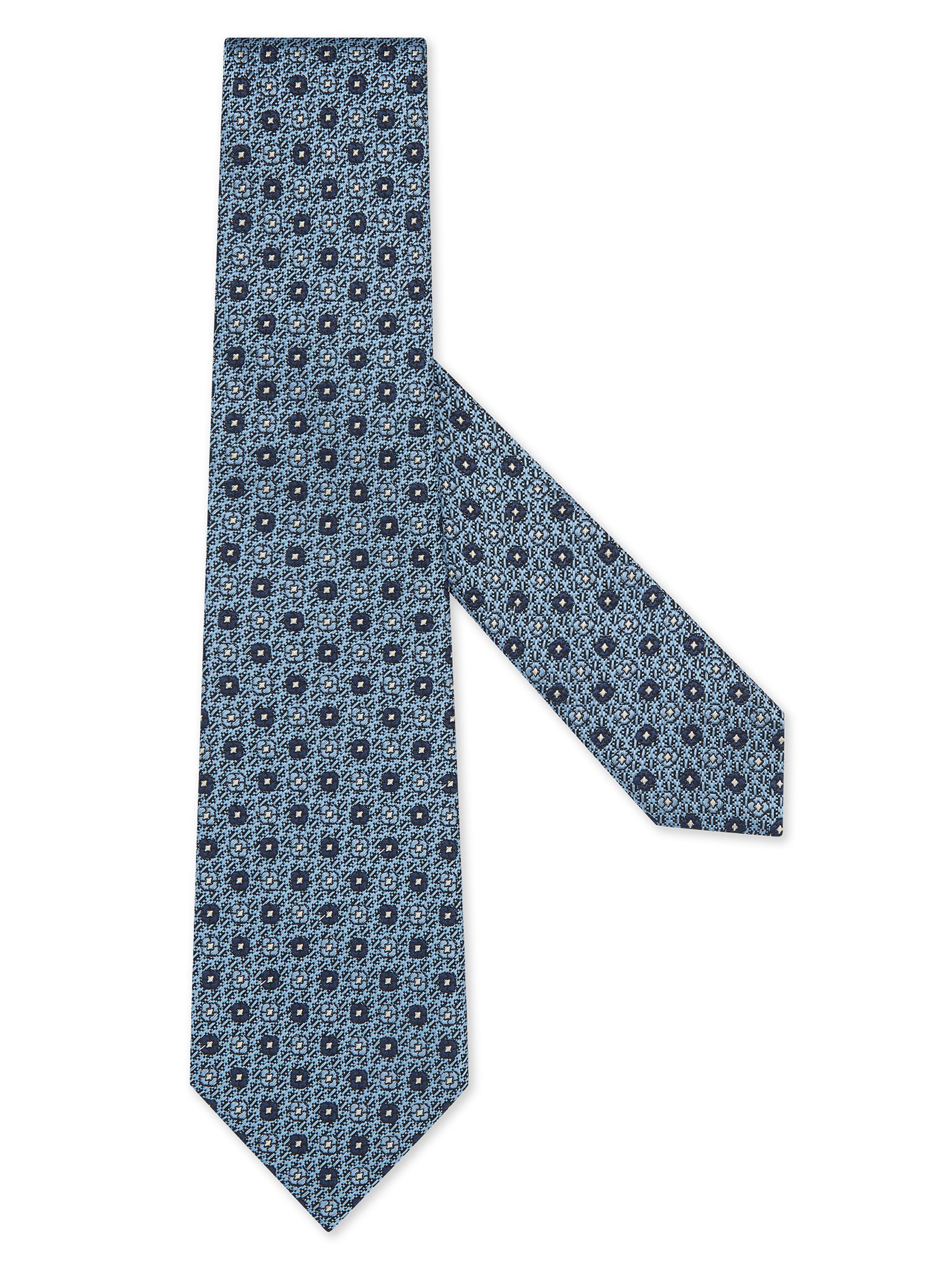 ZEGNA Men's Silk Tie - Light Blue