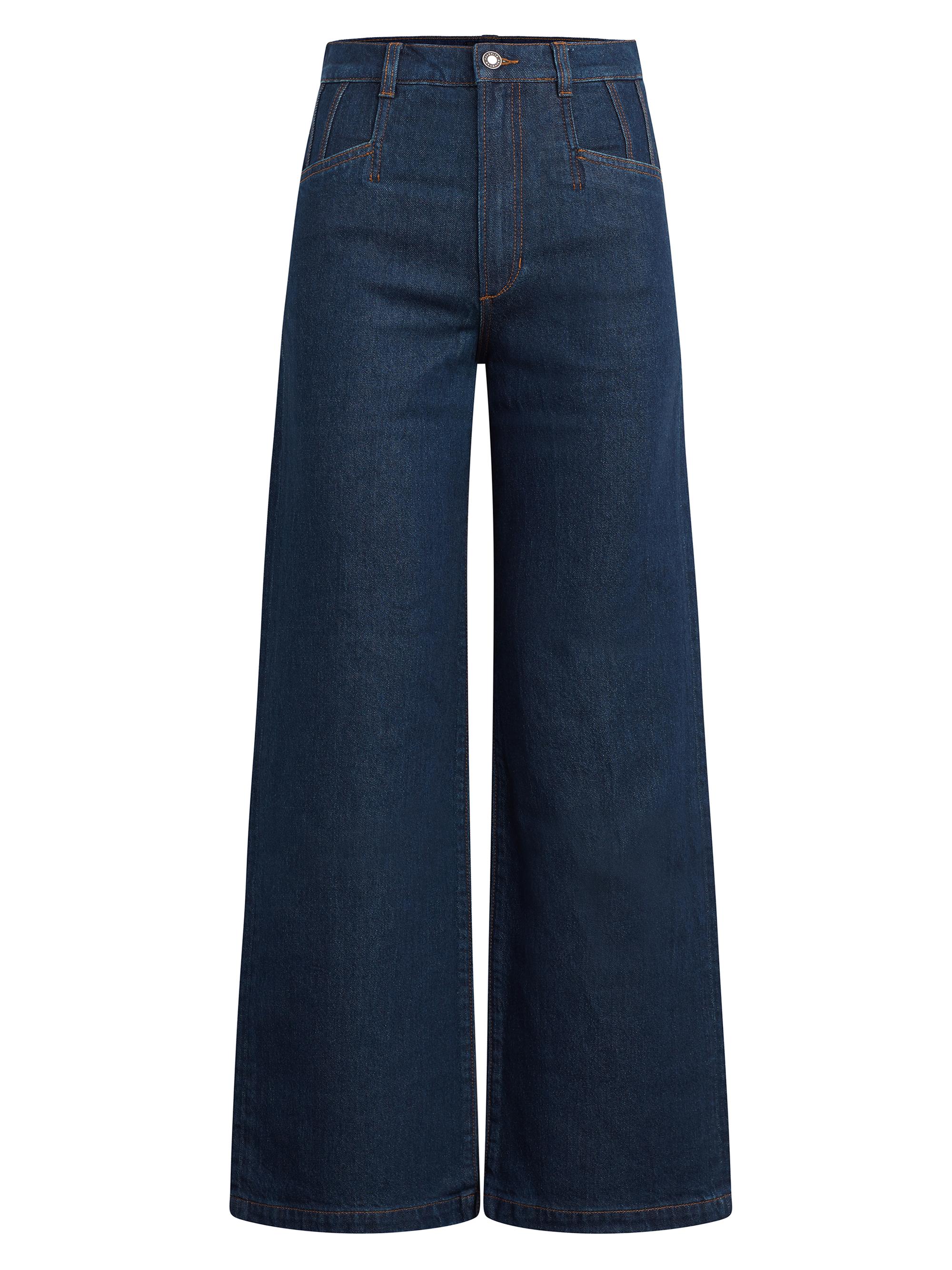 Favorite Daughter Women's The Jordie High-Rise Wide-Leg Jeans - Pepper