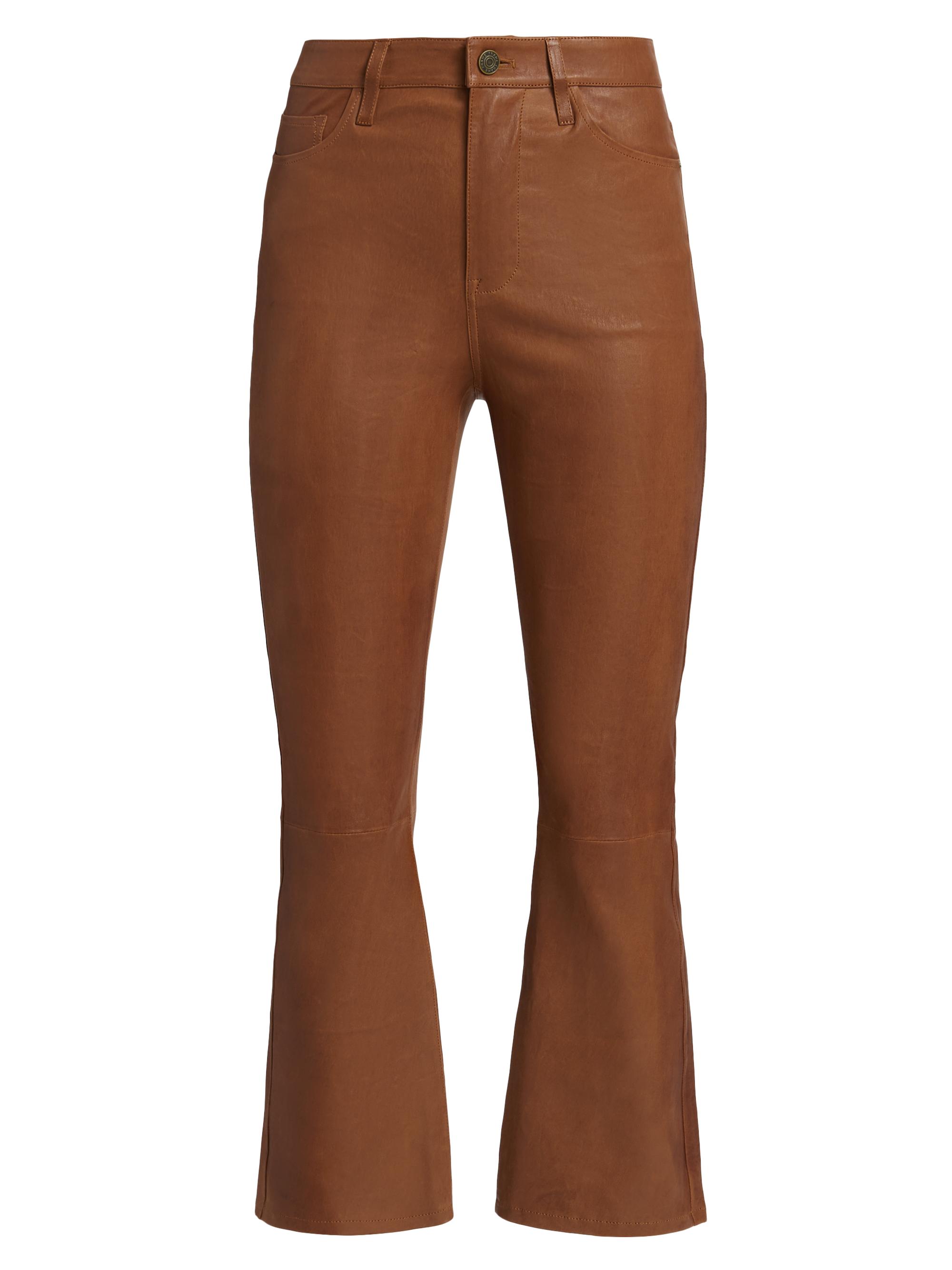 Frame Le Crop Leather Mini Boot Pants | Saks Fifth Avenue