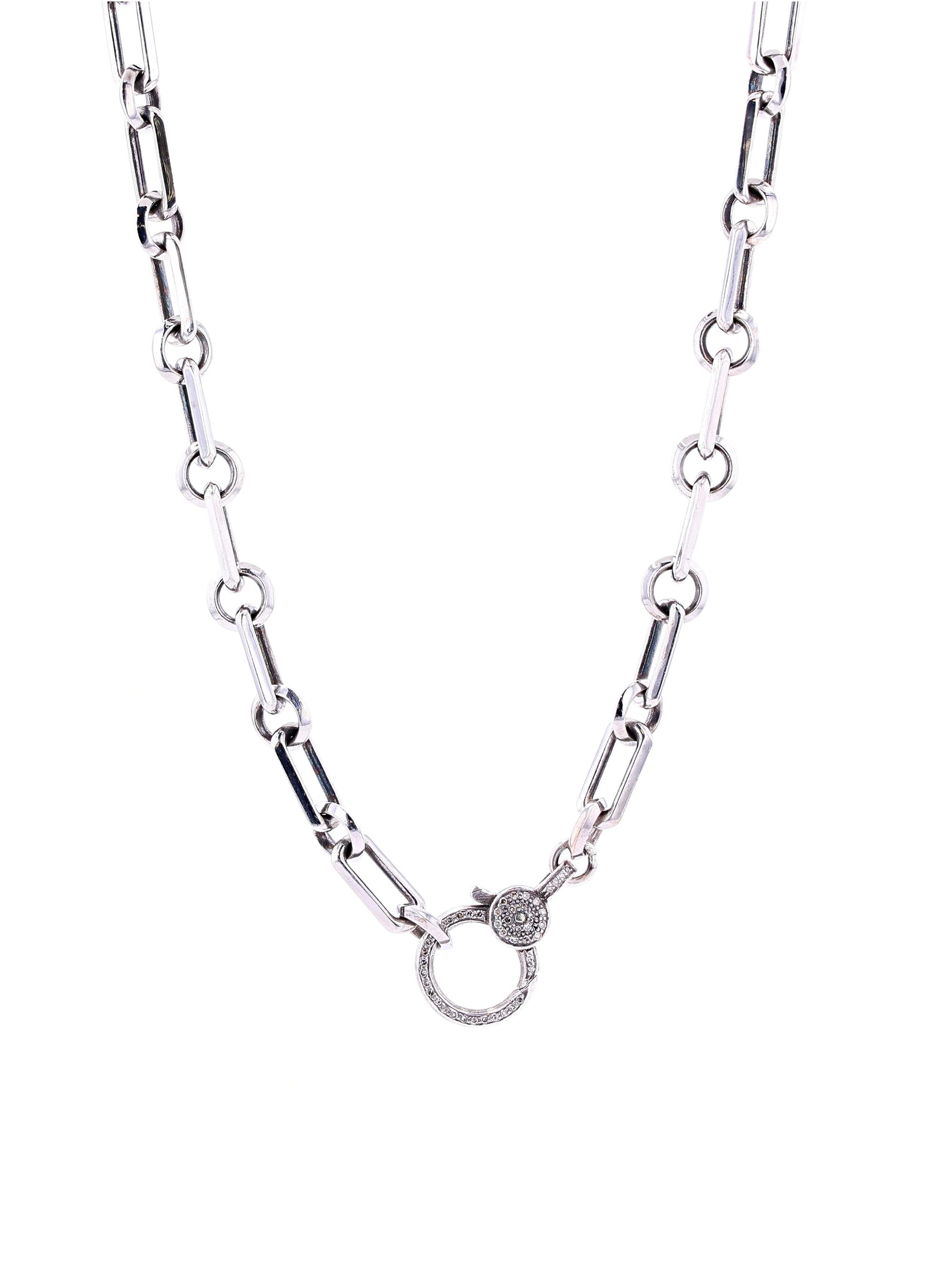 Sheryl Lowe Women's Soho Layering Sterling Silver & 0.43 TCW Diamond Chain Necklace - Sterling Silver