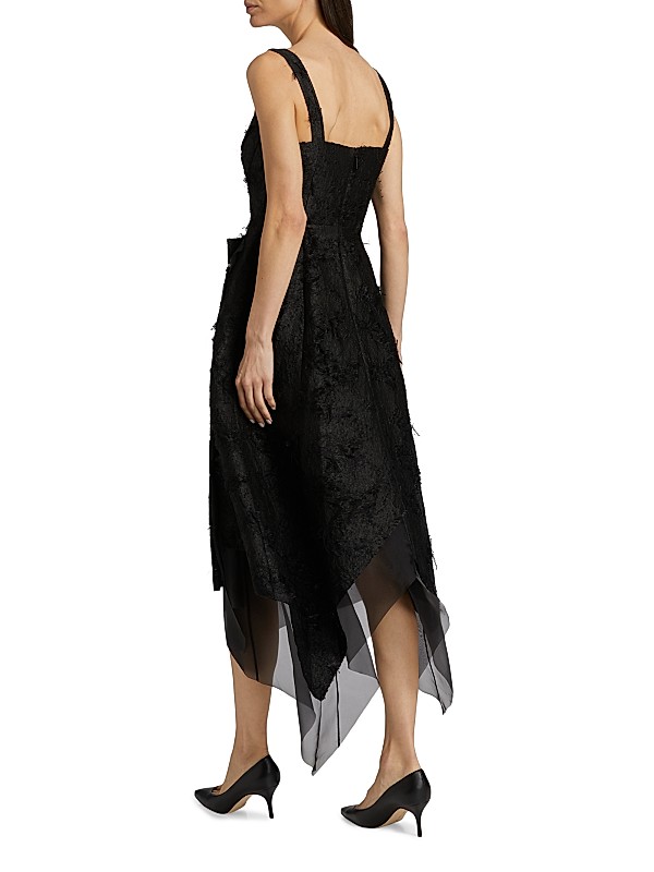 Shop Jason Wu Collection Asymmetrical Frayed Jacquard Midi Shop Jason Wu Collection Asymmetrical Frayed Jacquard Midi