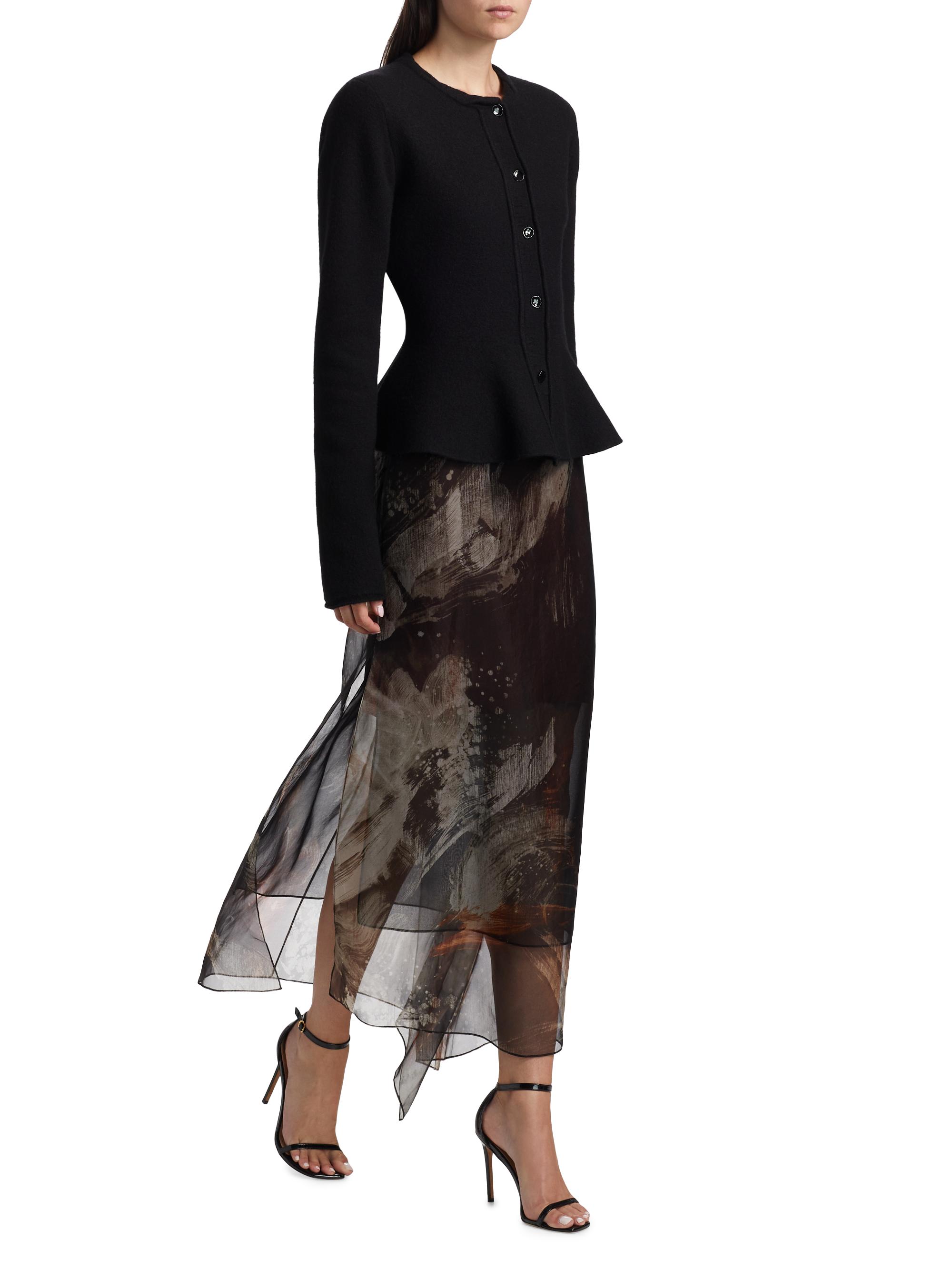 トップス MAISON SPECIAL Sheer Peplum Cardigan Sheer Peplum Cardigan