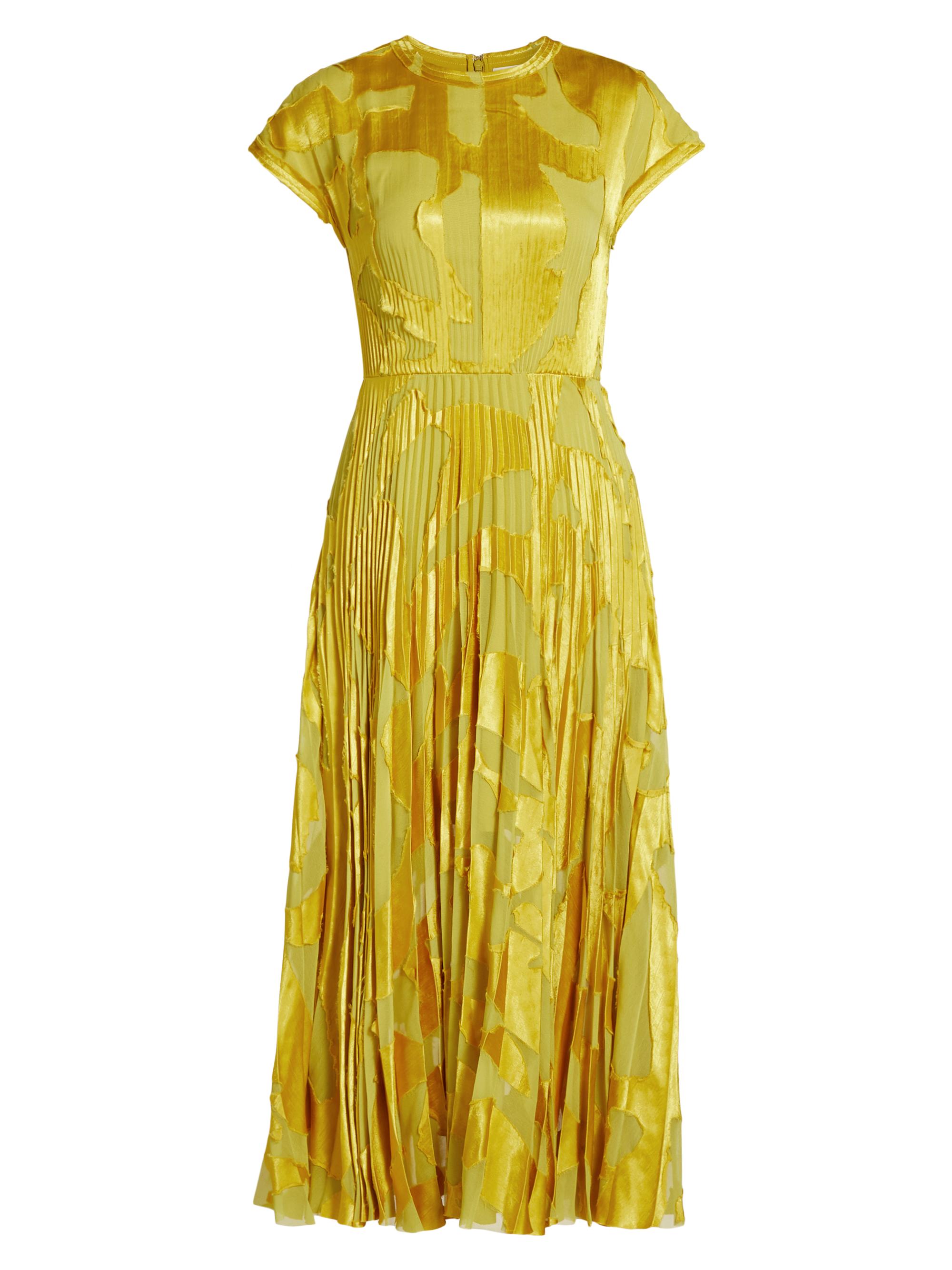 Jason Wu Collection Women's Abstract Fil Coupe Fit-&-Flare Midi-Dress - Kiwi