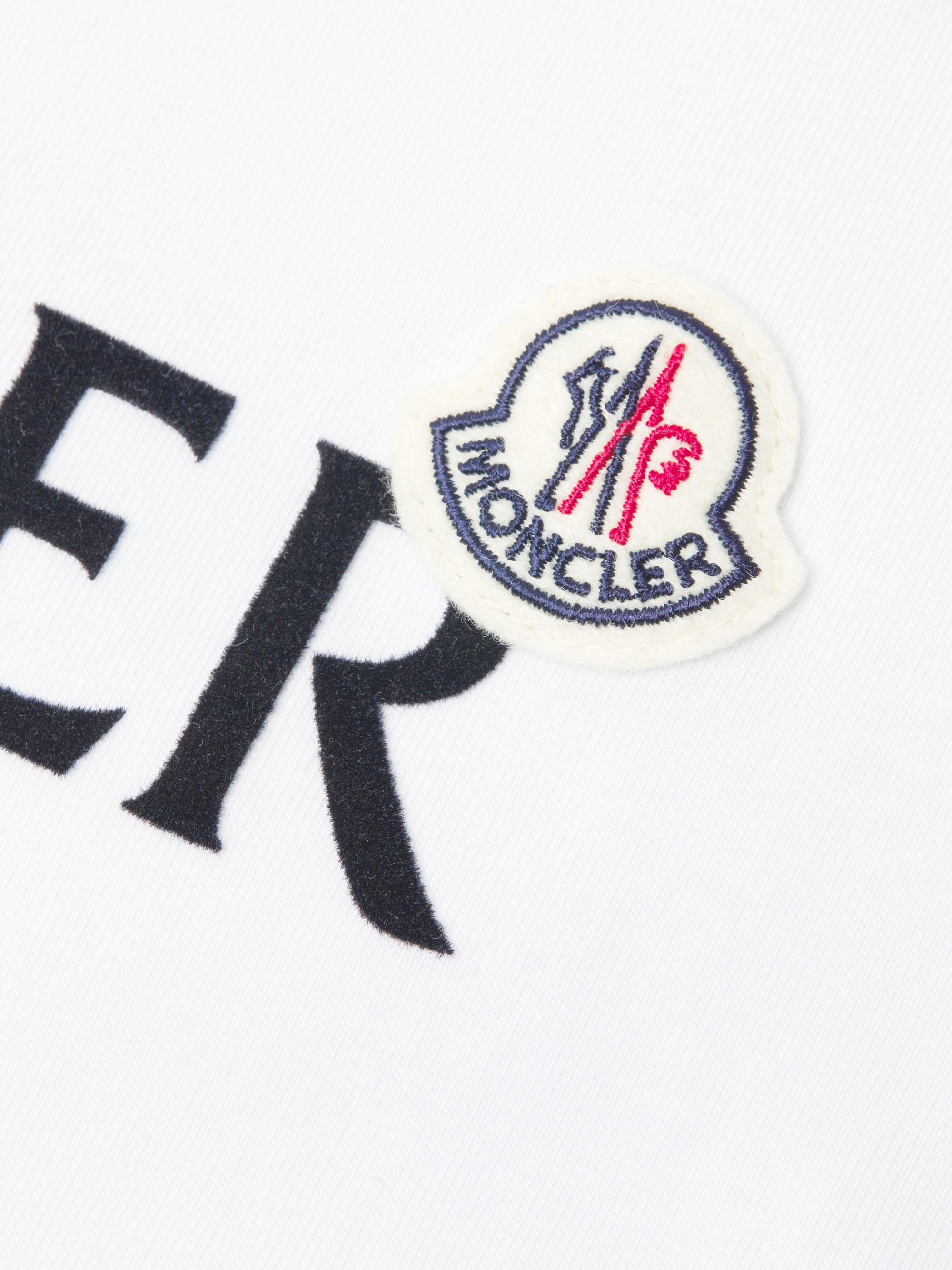 SUPER SALE!!!【MONCLER】ロゴ刺繍入りコットンTシャツ Moncler