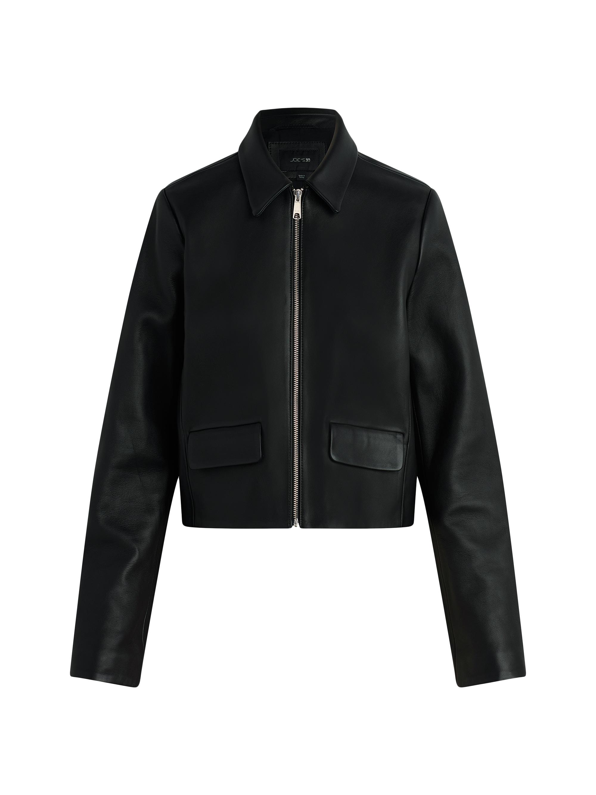 【AMERI】2WAY COMPACT FAKE LEATHER JACKET 2 WAY COMPACT FAKE LETHER JACKET AMERI】2WAY COMPACT FAKE LEATHER