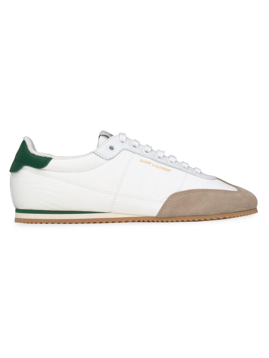 Saint Laurent Aston Sneakers in Leather and Nylon | Saks