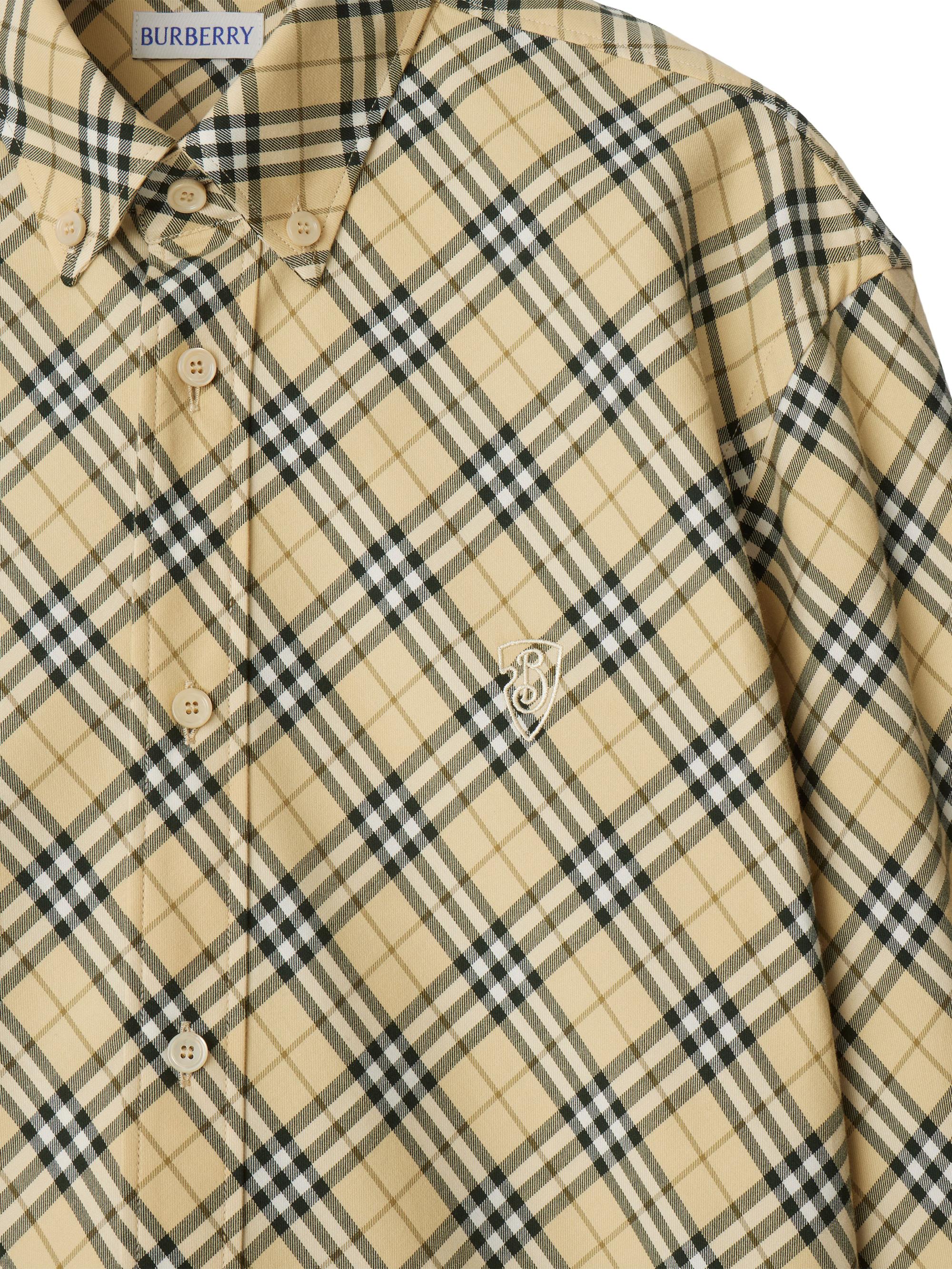 Burberry Check Cotton Button-Down Shirt | Saks Fifth Avenue