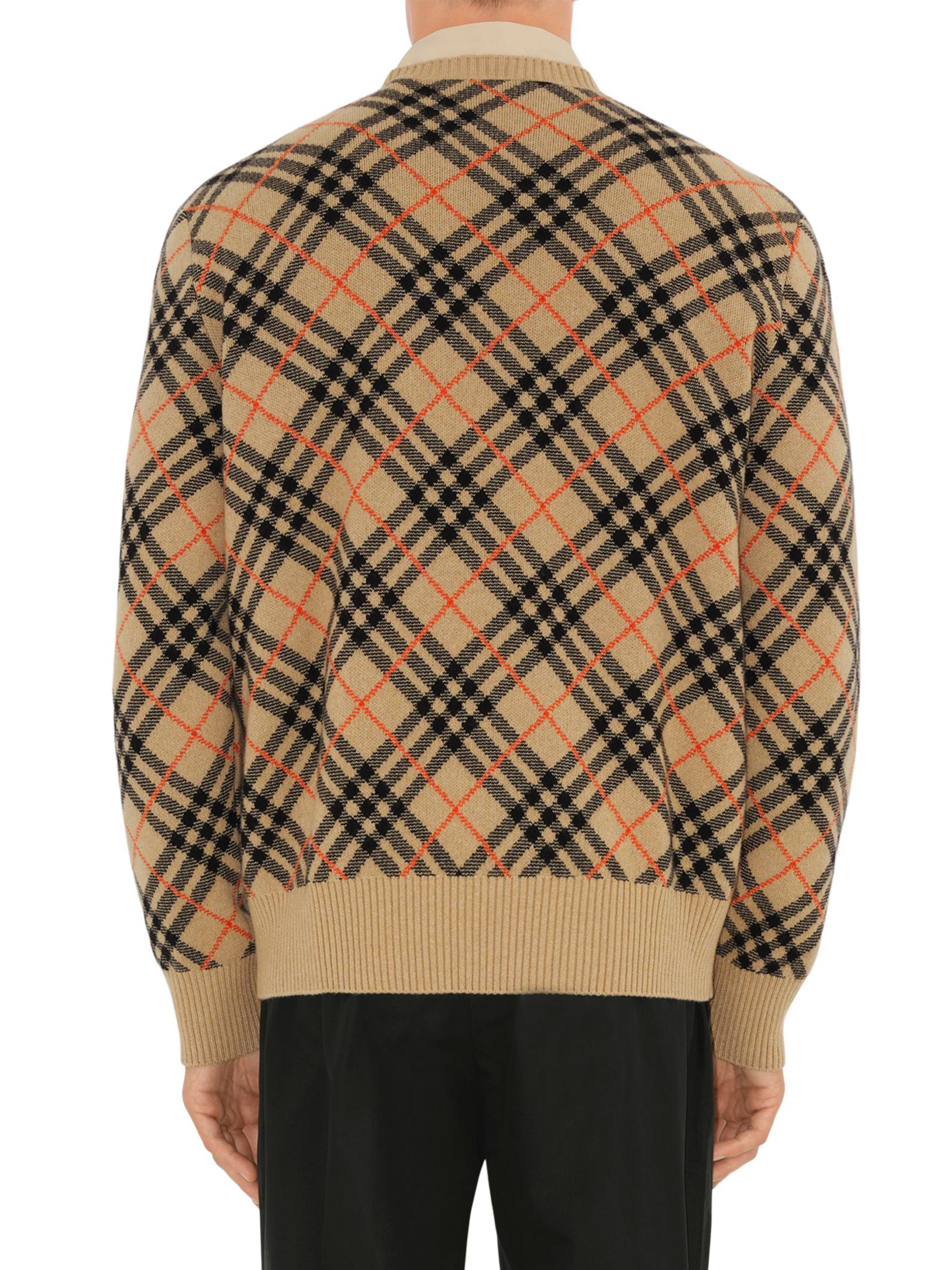 Burberry Heritage Check Cashmere Sweater | Saks Fifth Avenue
