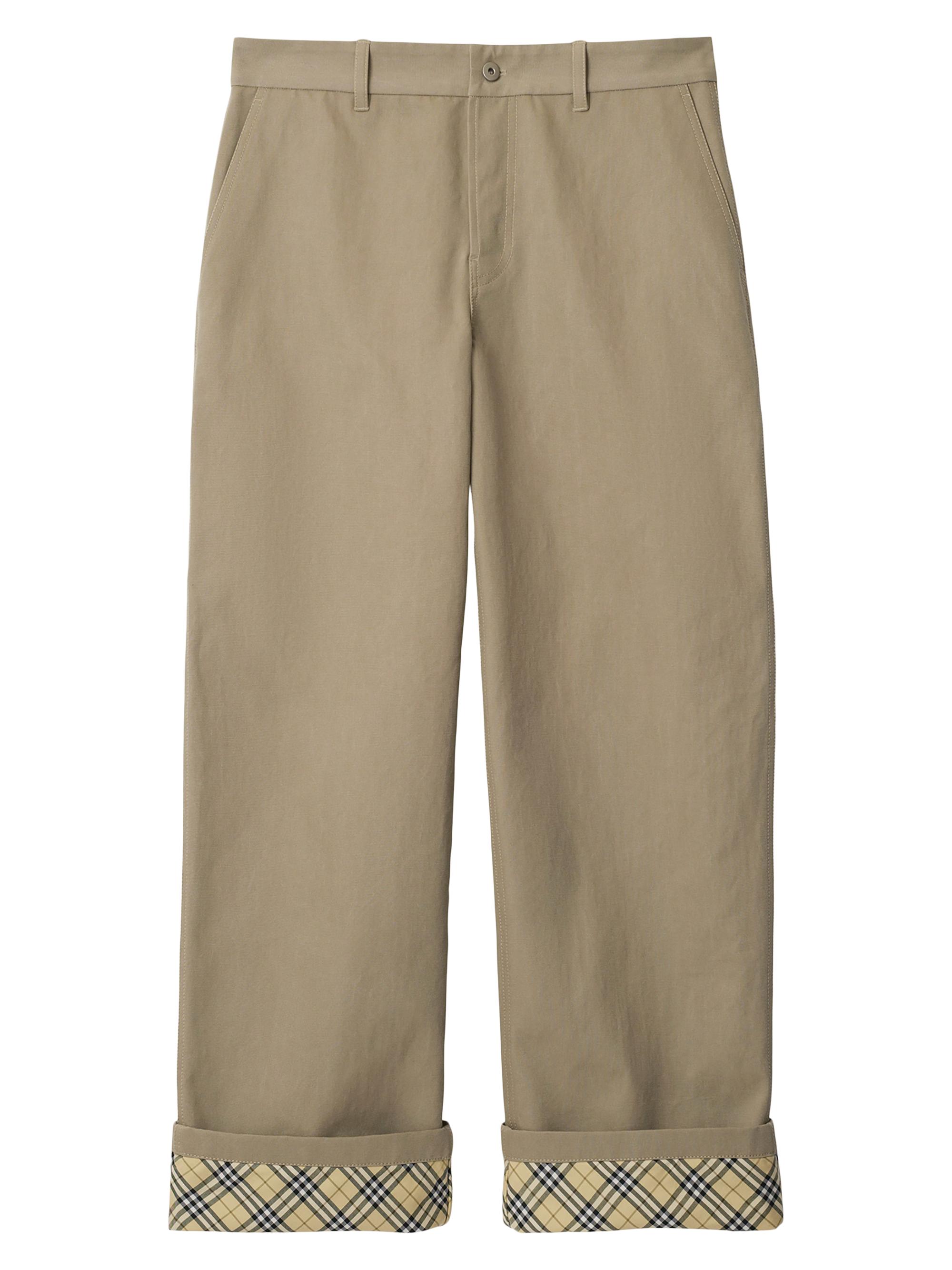 Burberry Men's Cotton Canvas Carpenter Pants - Oyster