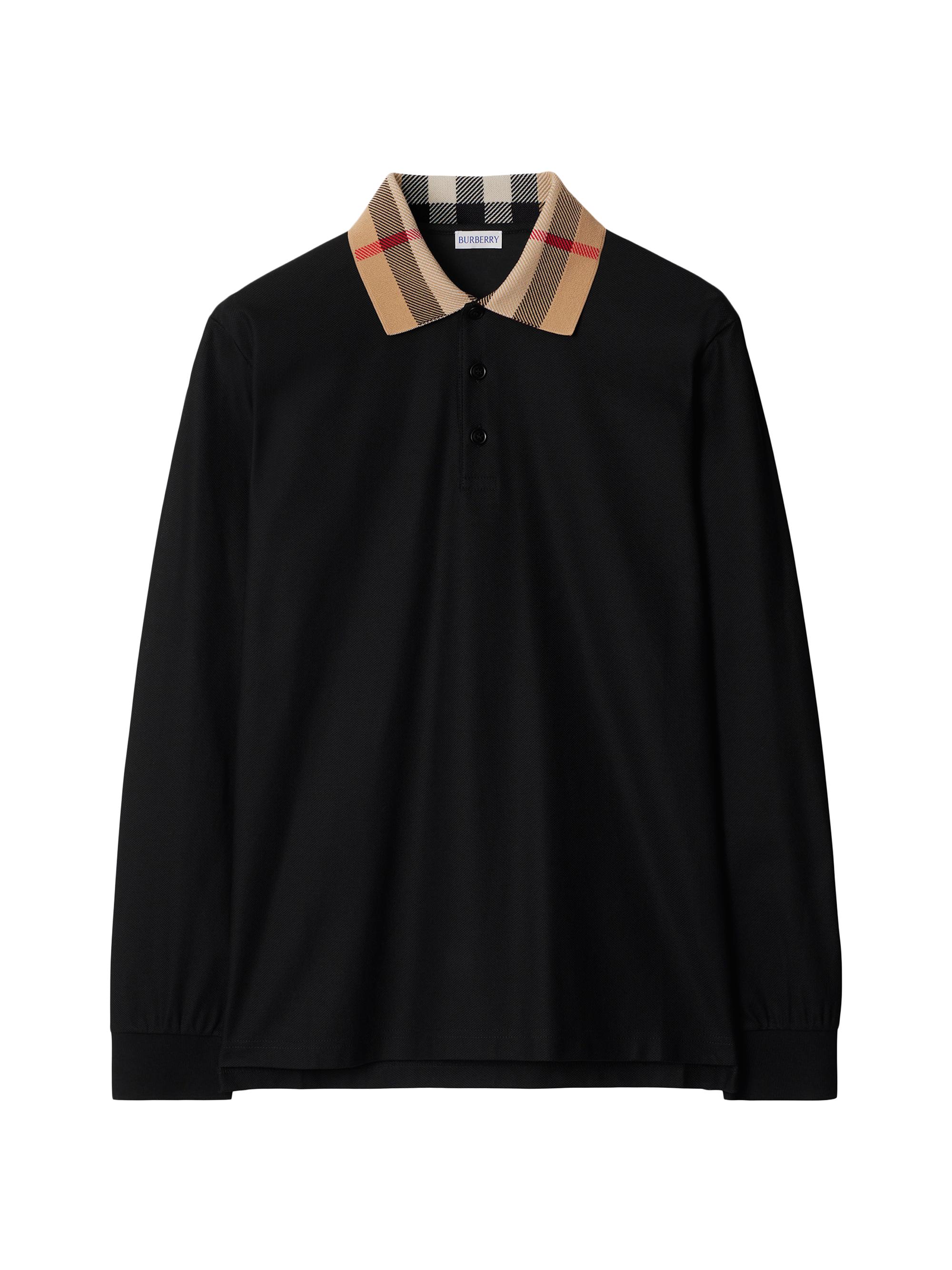 極美品　Burberry poloシャツ　XXS Burberry EDK-embroidered Cotton Polo Shirt | Blue | FARFETCH