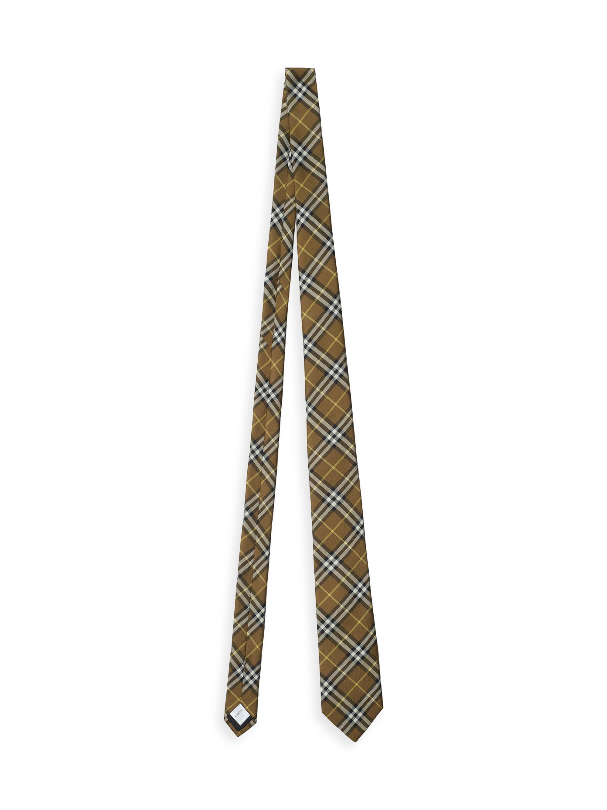 Burberry Men's Check Silk Tie - Oxide Check