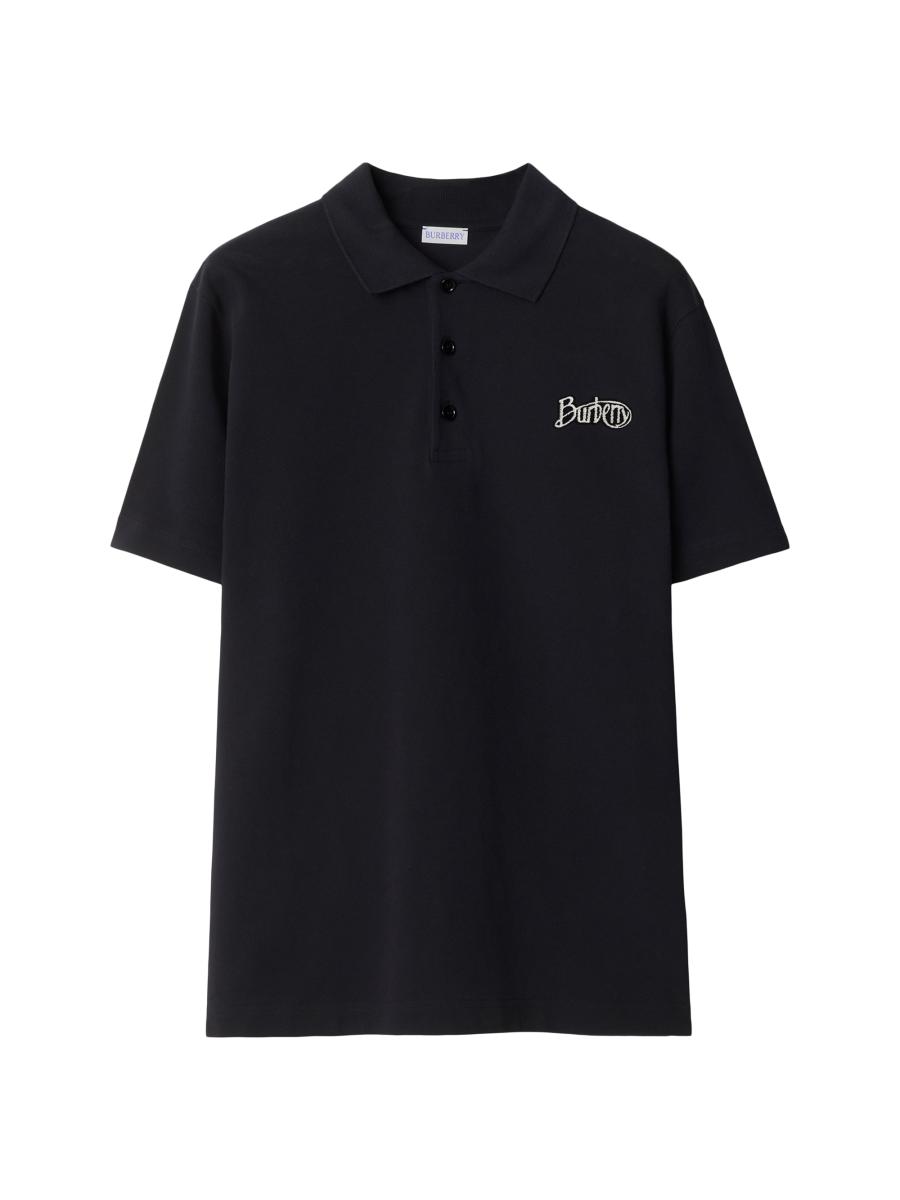 Burberry location print polo shirt ポロシャツ Burberry Vintage Check print-detail Polo Shirt | White