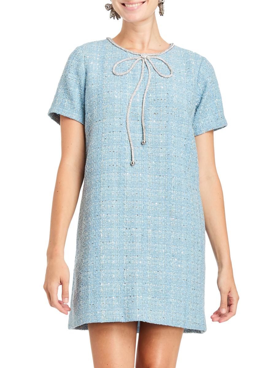 Mestiza New York Ainslee Tweed Shift Minidress | Saks Fifth Avenue