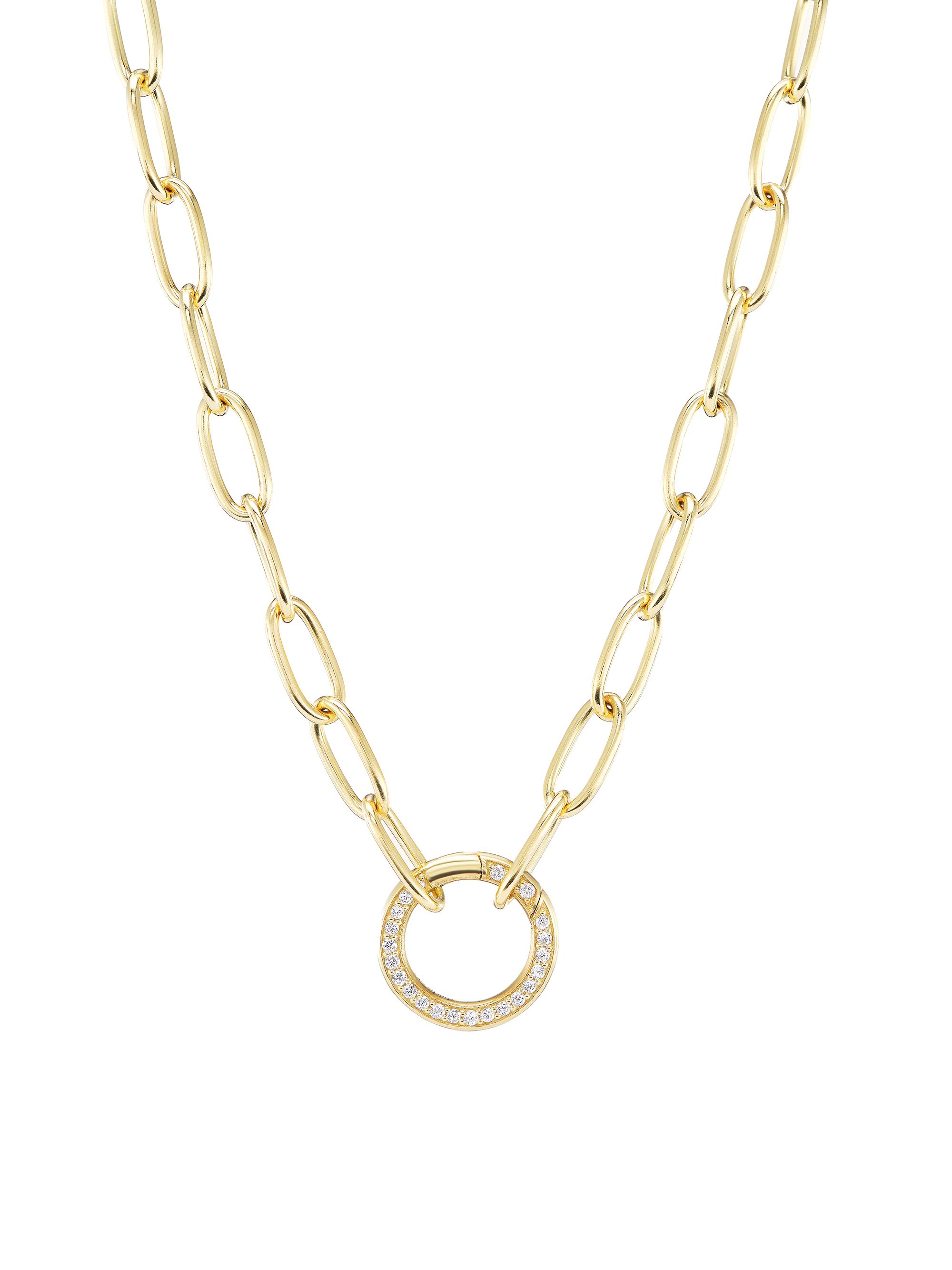 Marlo Laz Women's Sardinia 14K Yellow Gold & 0.16 TCW Diamond Necklace - Yellow Gold
