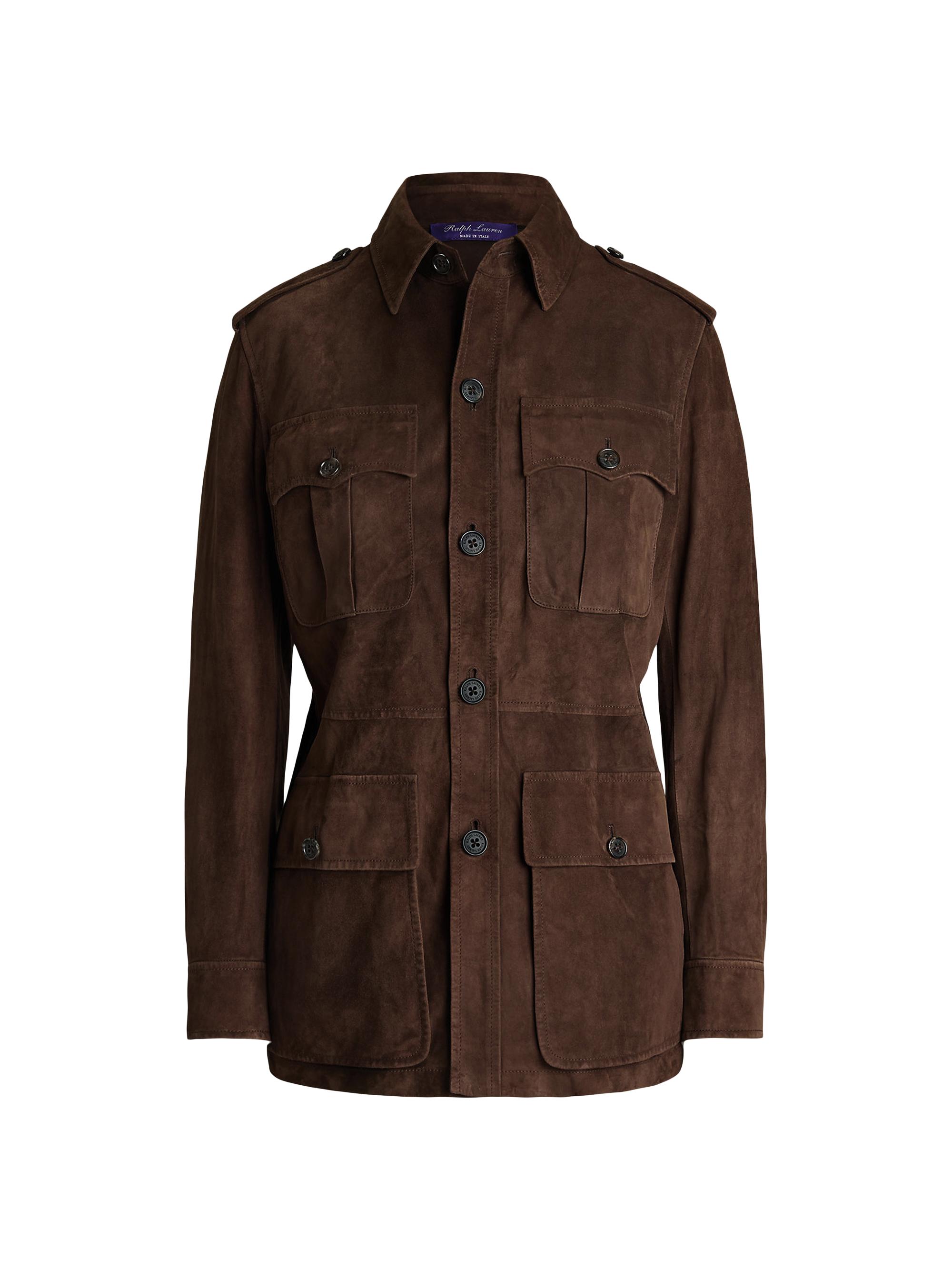 Ralph Lauren Collection Women's Suede Field Jacket - Luggage Brown