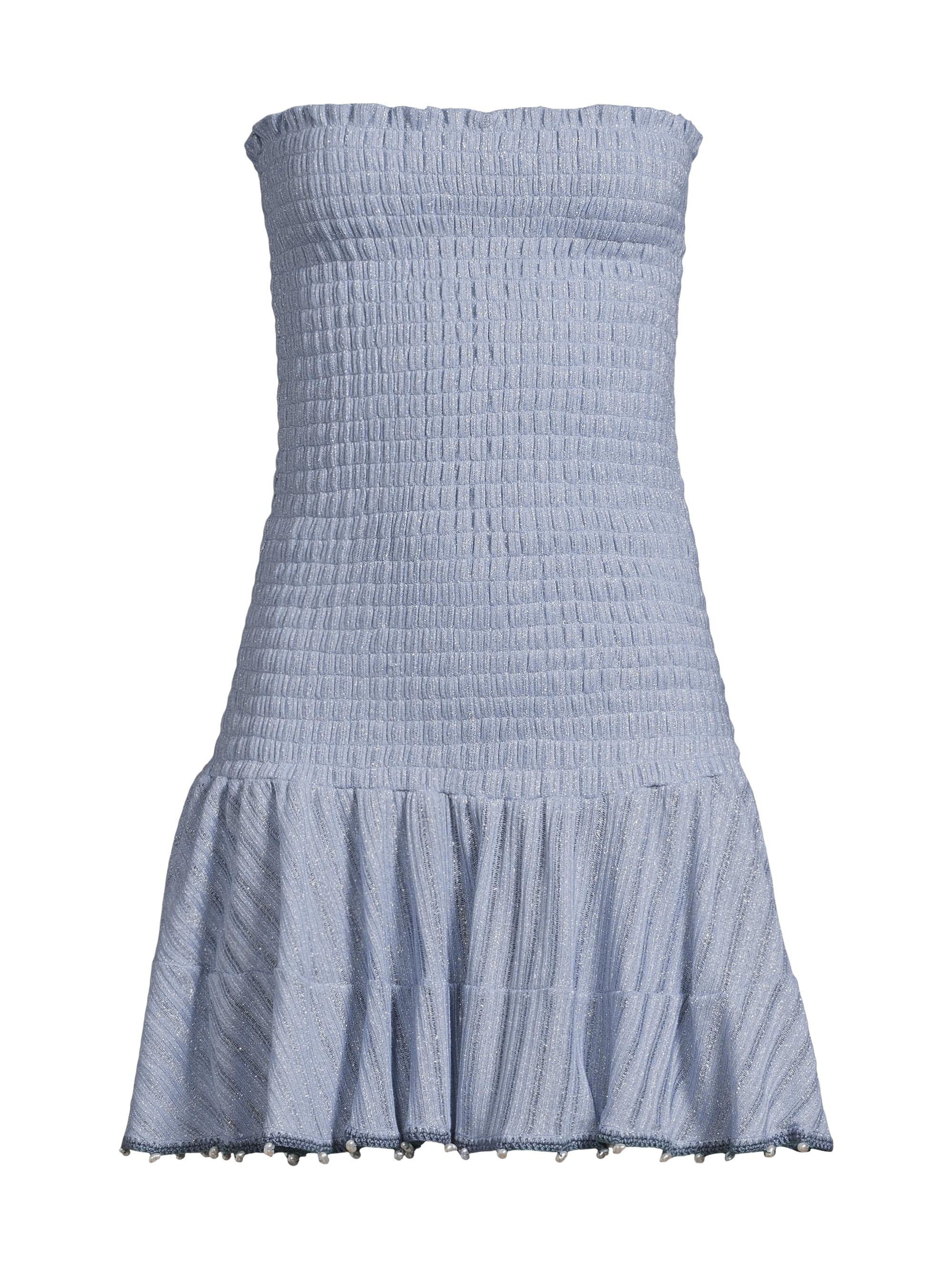 Waimari Women's Time Odina Shirred Strapless Minidress - Lavender