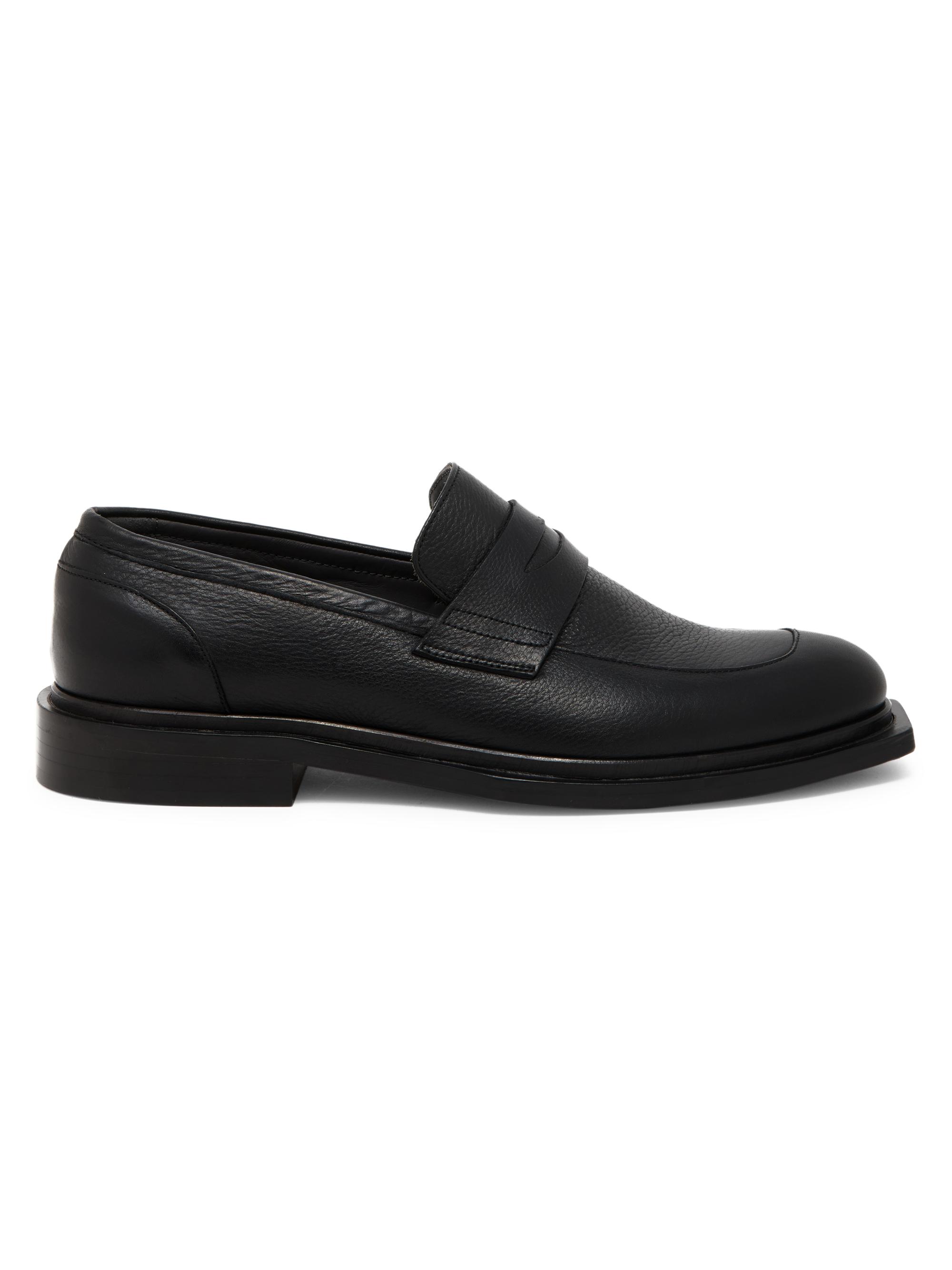 Pollini Men's M. Shoe Leather Penny Loafers - Black
