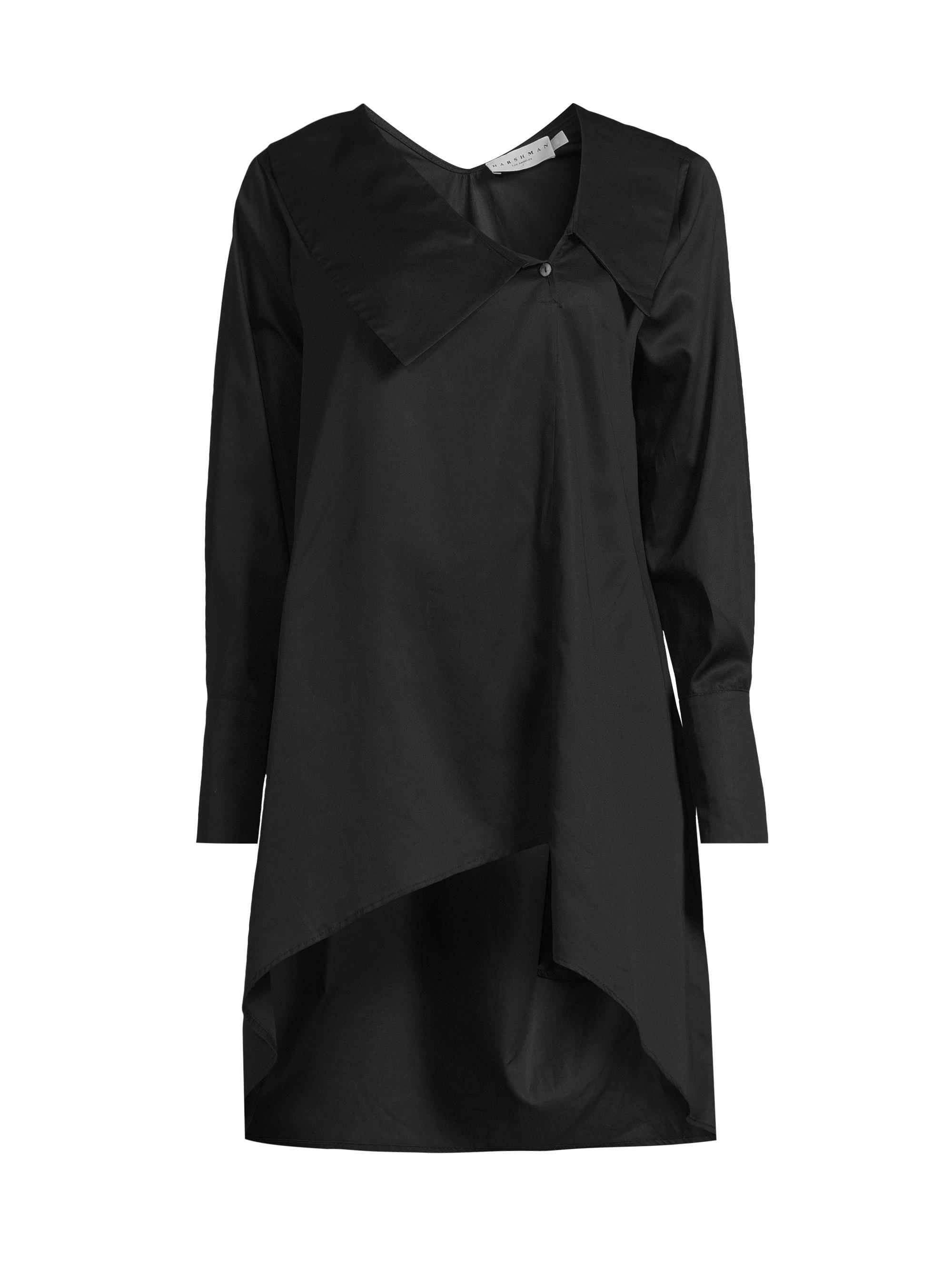 Harshman Women's Dorette Cotton V-Neck Tunic - Black
