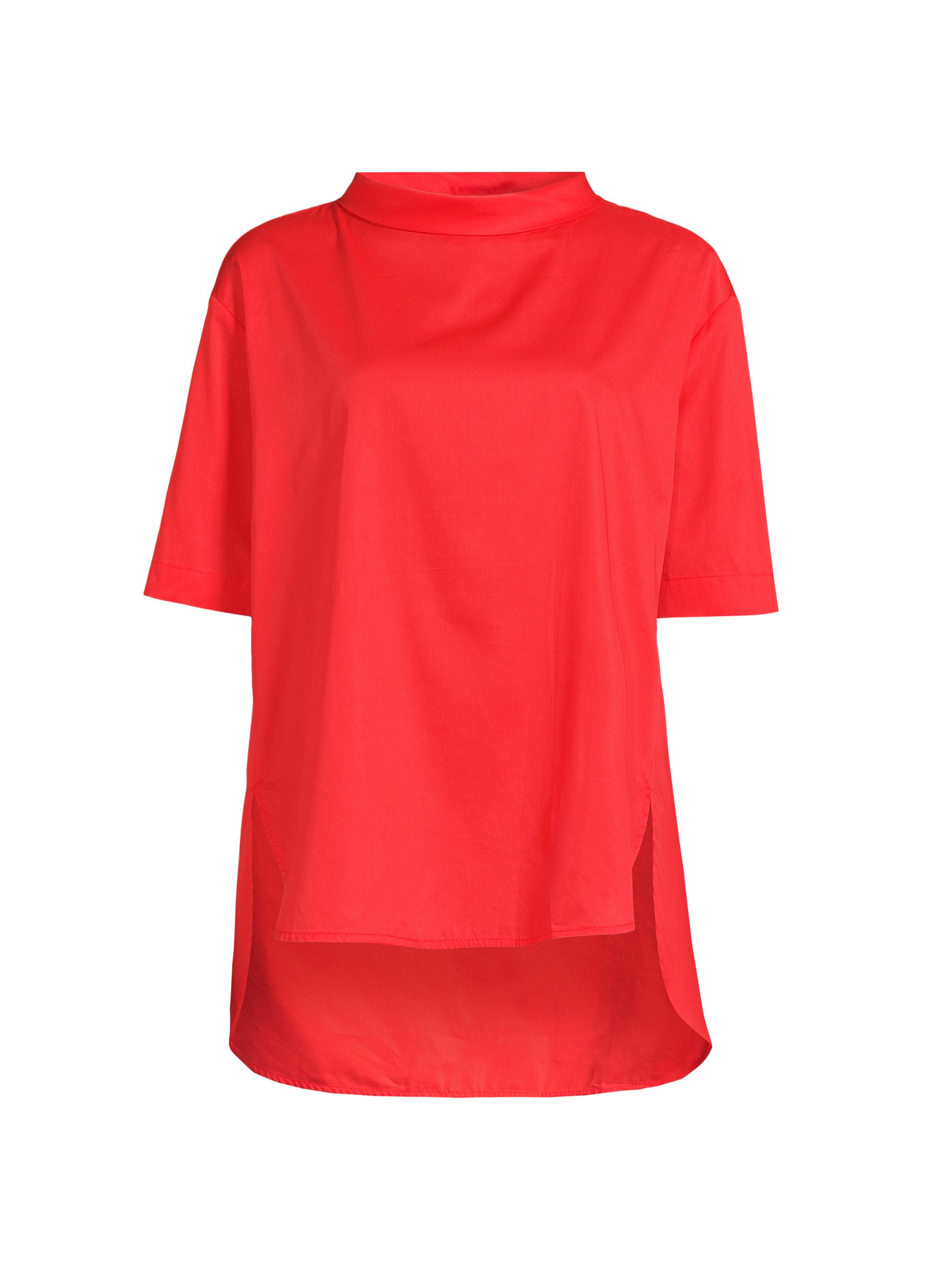 Harshman Women's Ulyana Cotton Short-Sleeve Blouse - Poppy Red