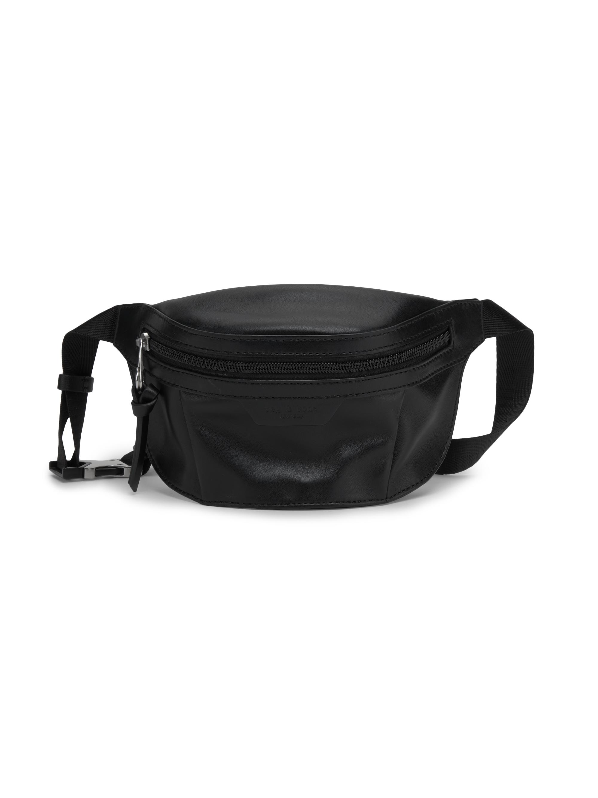 rag & bone Women's Mini Commuter Leather Belt Bag - Black