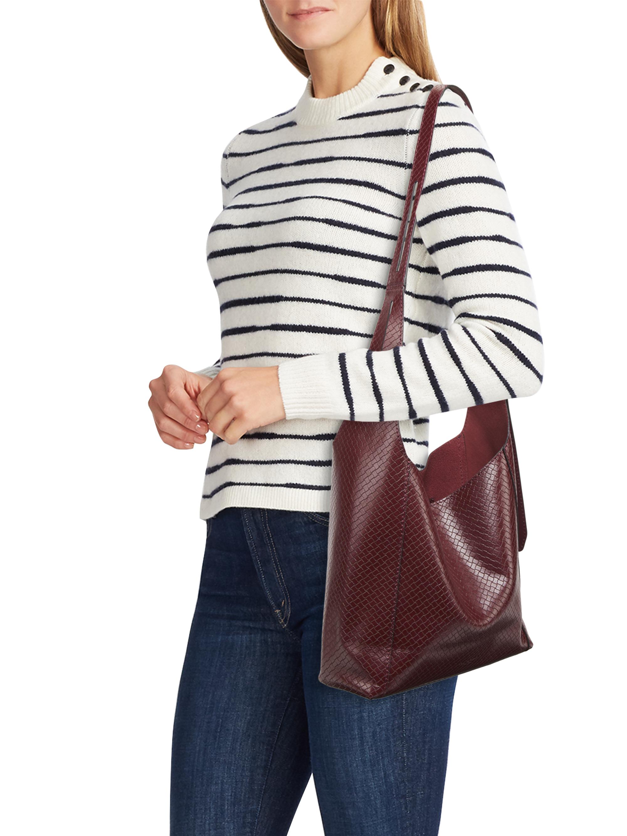Shop rag & bone Small Belize Leather Shopper Tote Bag | Saks Fifth 