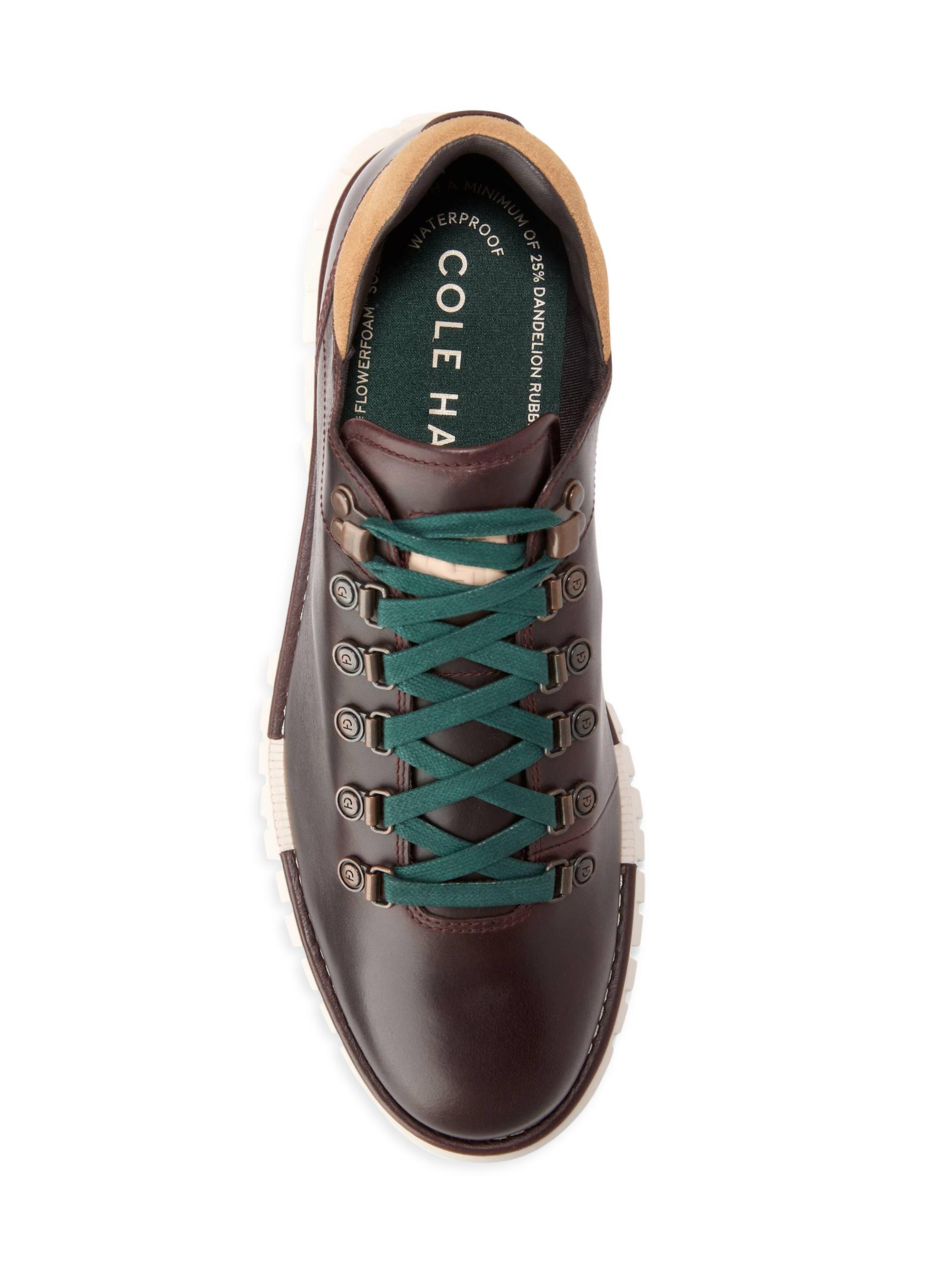 thumbnail image 2 of Cole Haan 5.Zerogrand Street Waterproof Hiking Boots For Men - Brown Fabric - Casual Lace Up Ankle Boots C35700 2 of 6