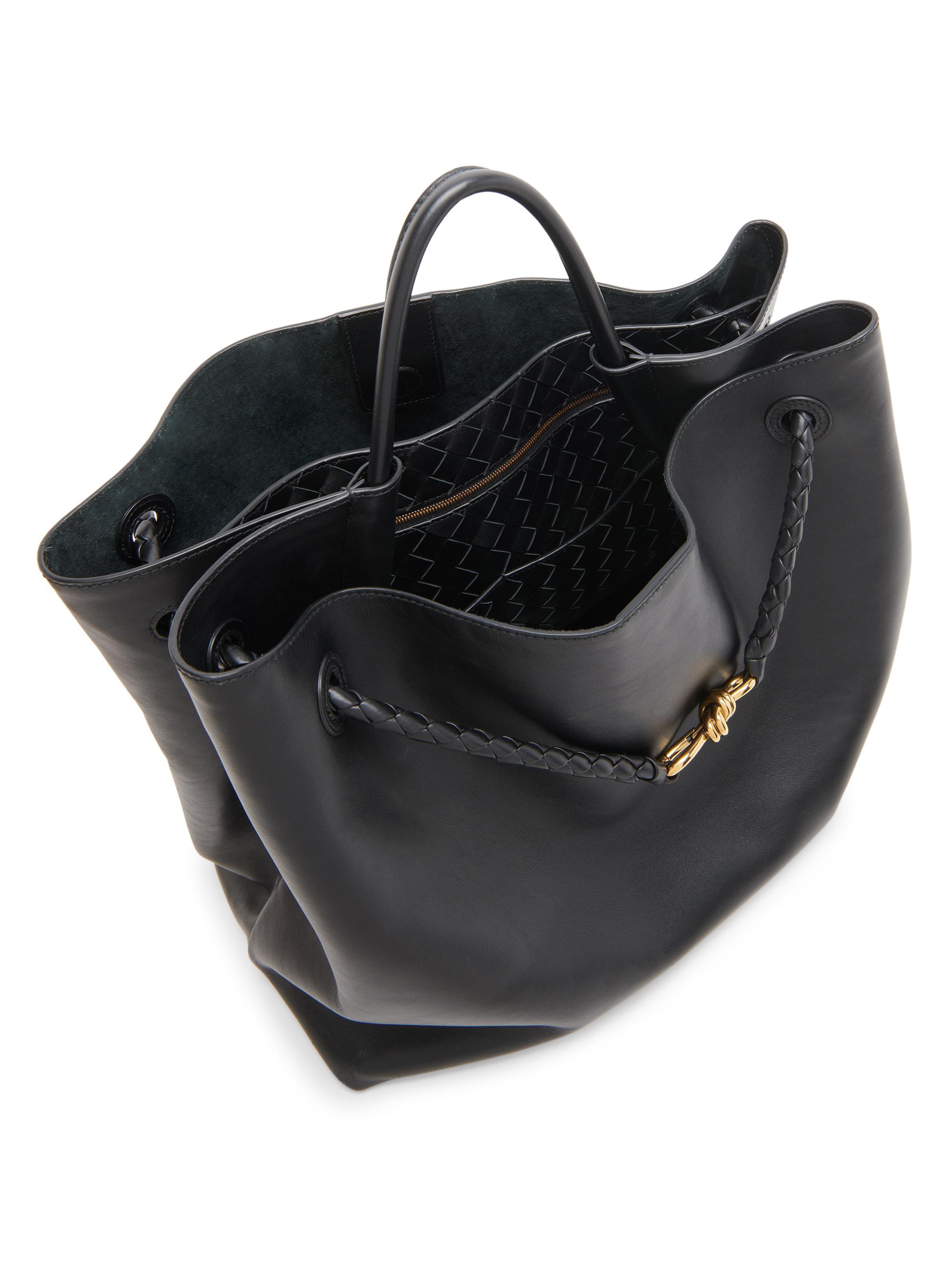 Bottega Veneta Andiamo Large Leather Top Handle Bag | Saks Fifth