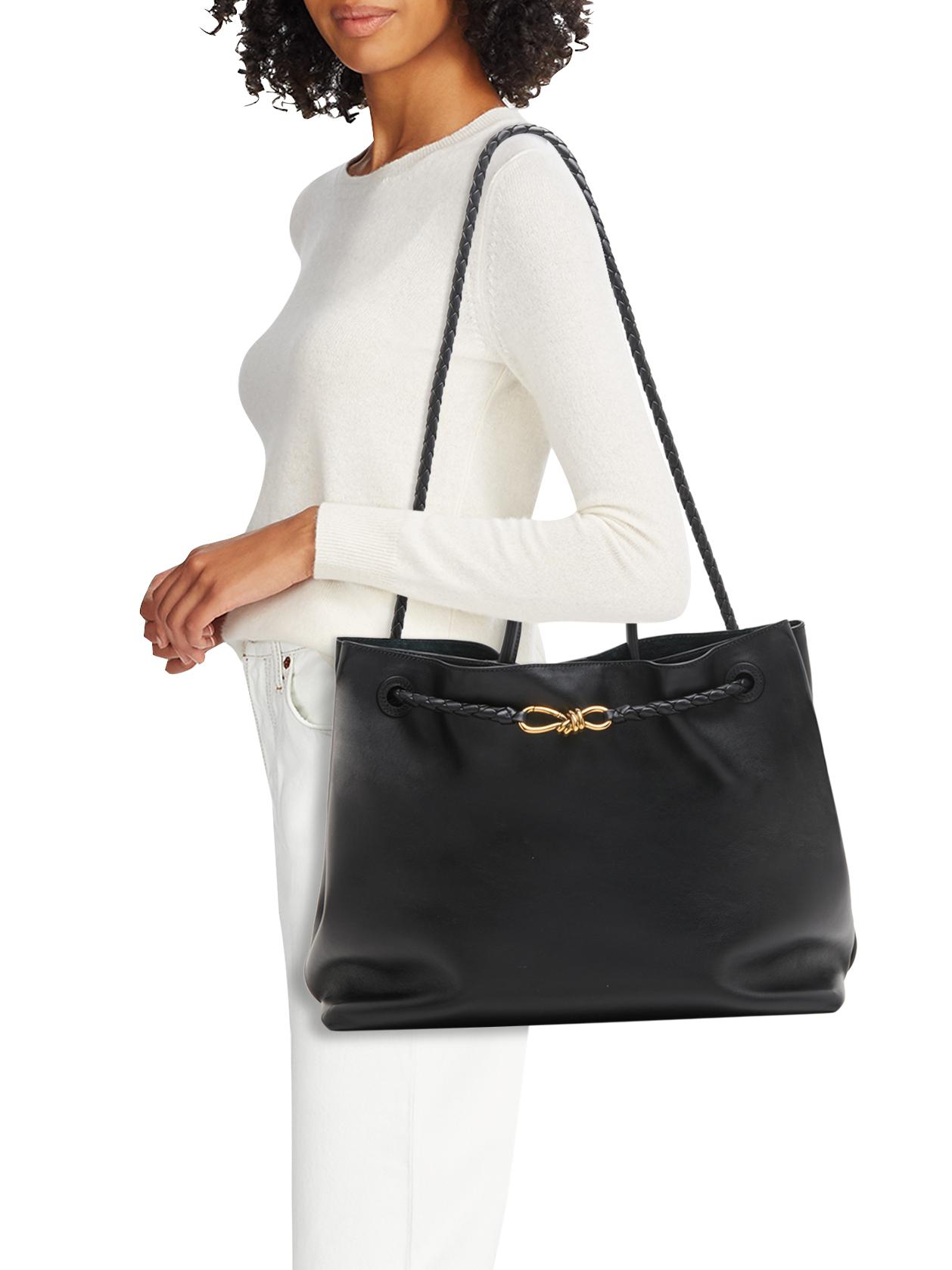 Bottega Veneta Large Andiamo Leather Top Handle Bag | Saks Fifth