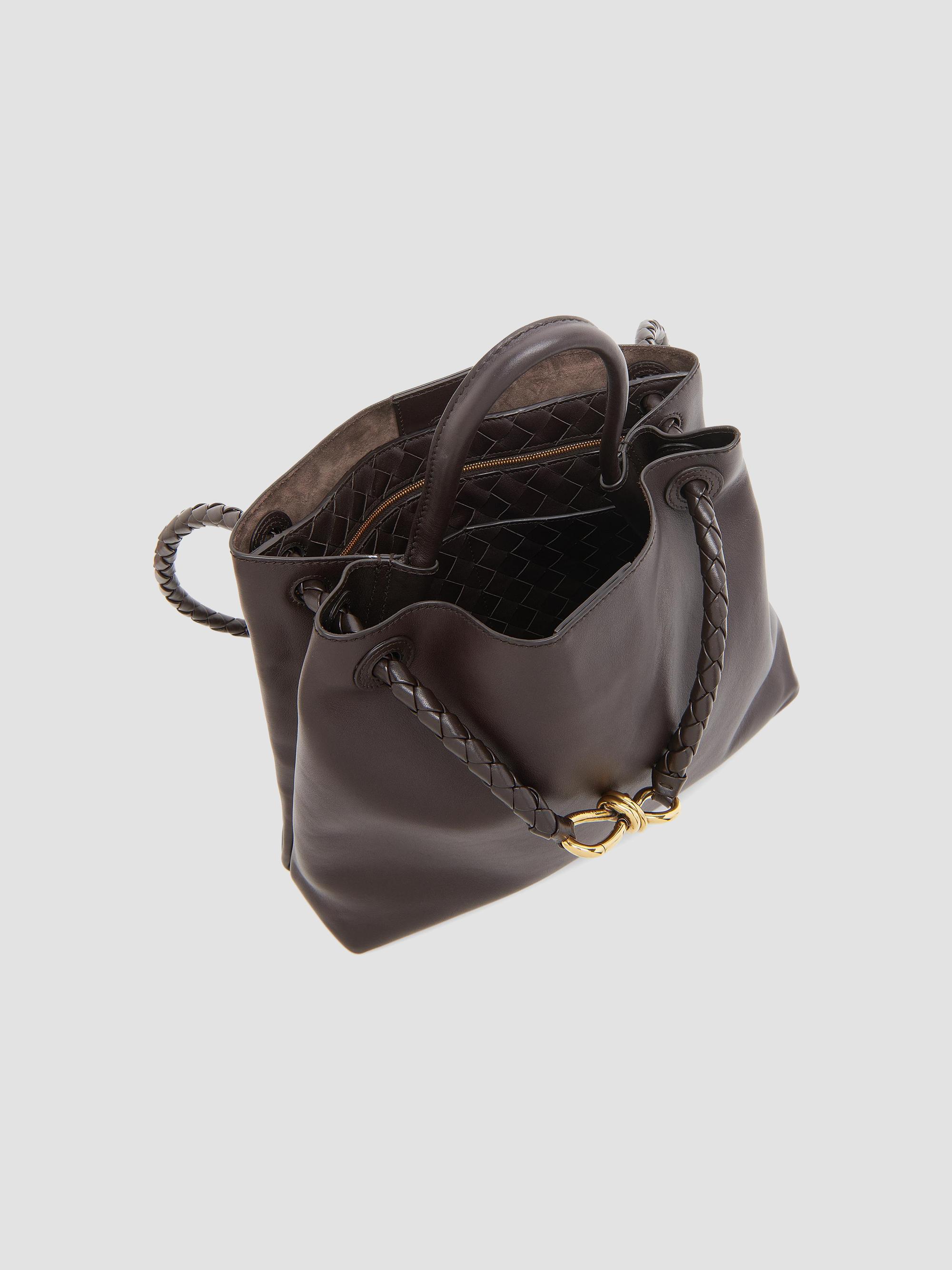Bottega Veneta Andiamo Medium Leather Top Handle Bag | Saks Fifth