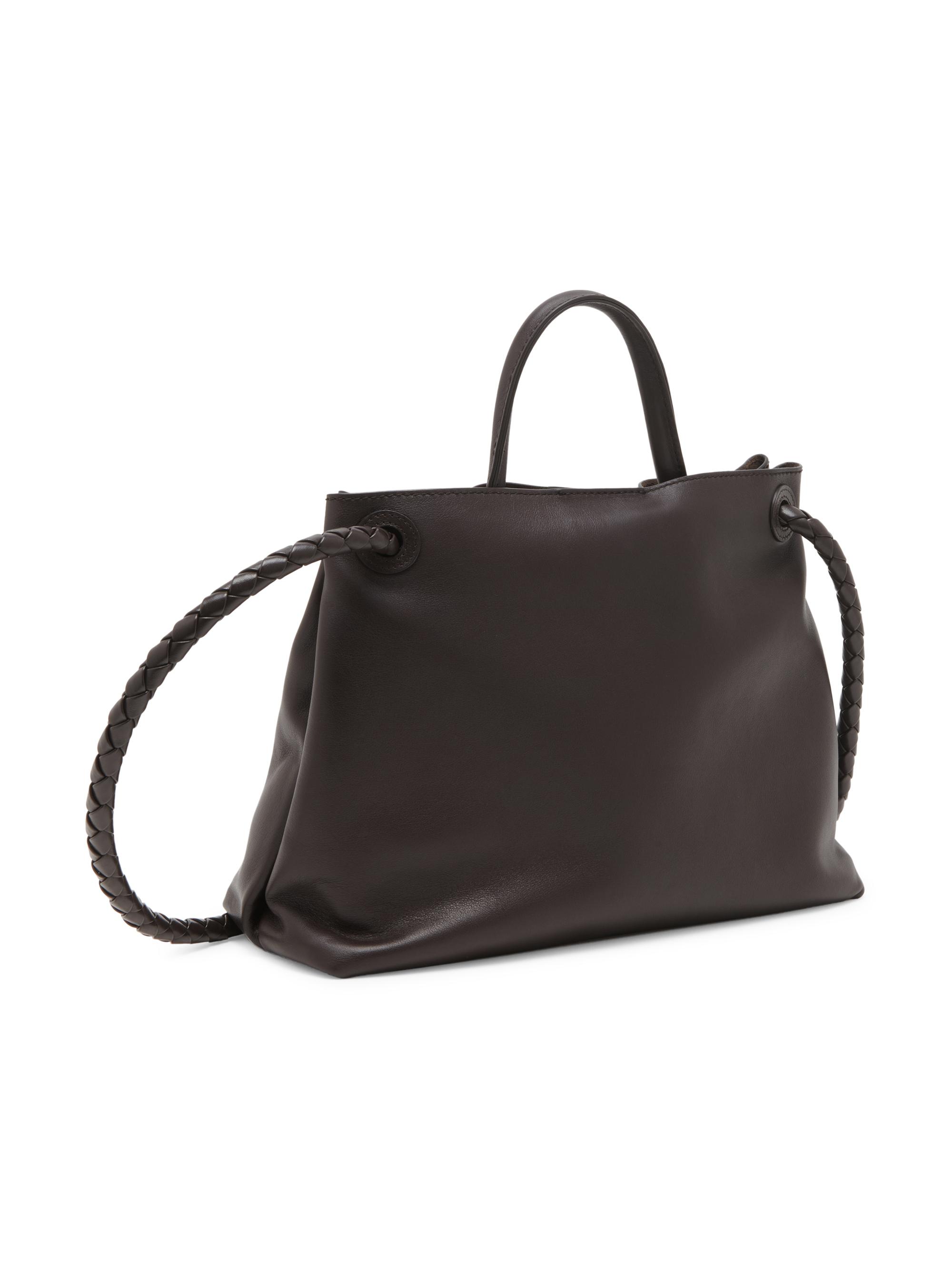 Bottega Veneta Medium Andiamo Leather Top Handle Bag | Saks Fifth