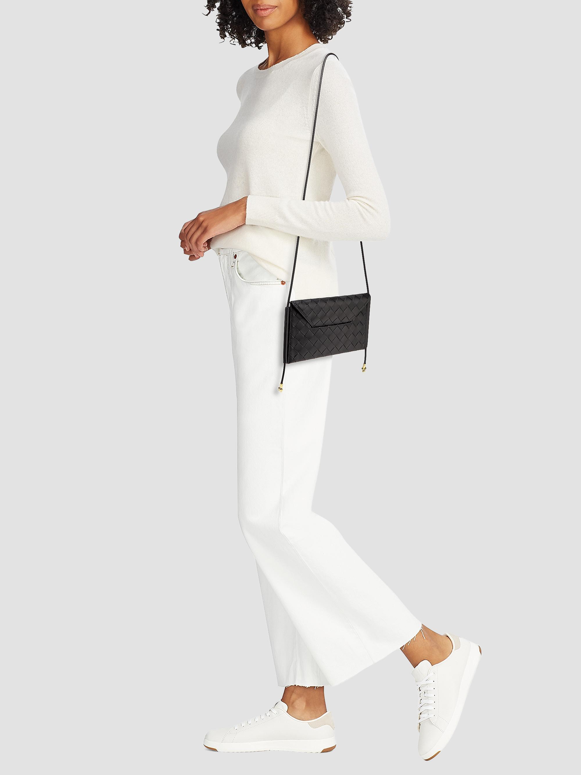 Bottega Veneta Intrecciato Leather Envelope Wallet-On-Chain Bag