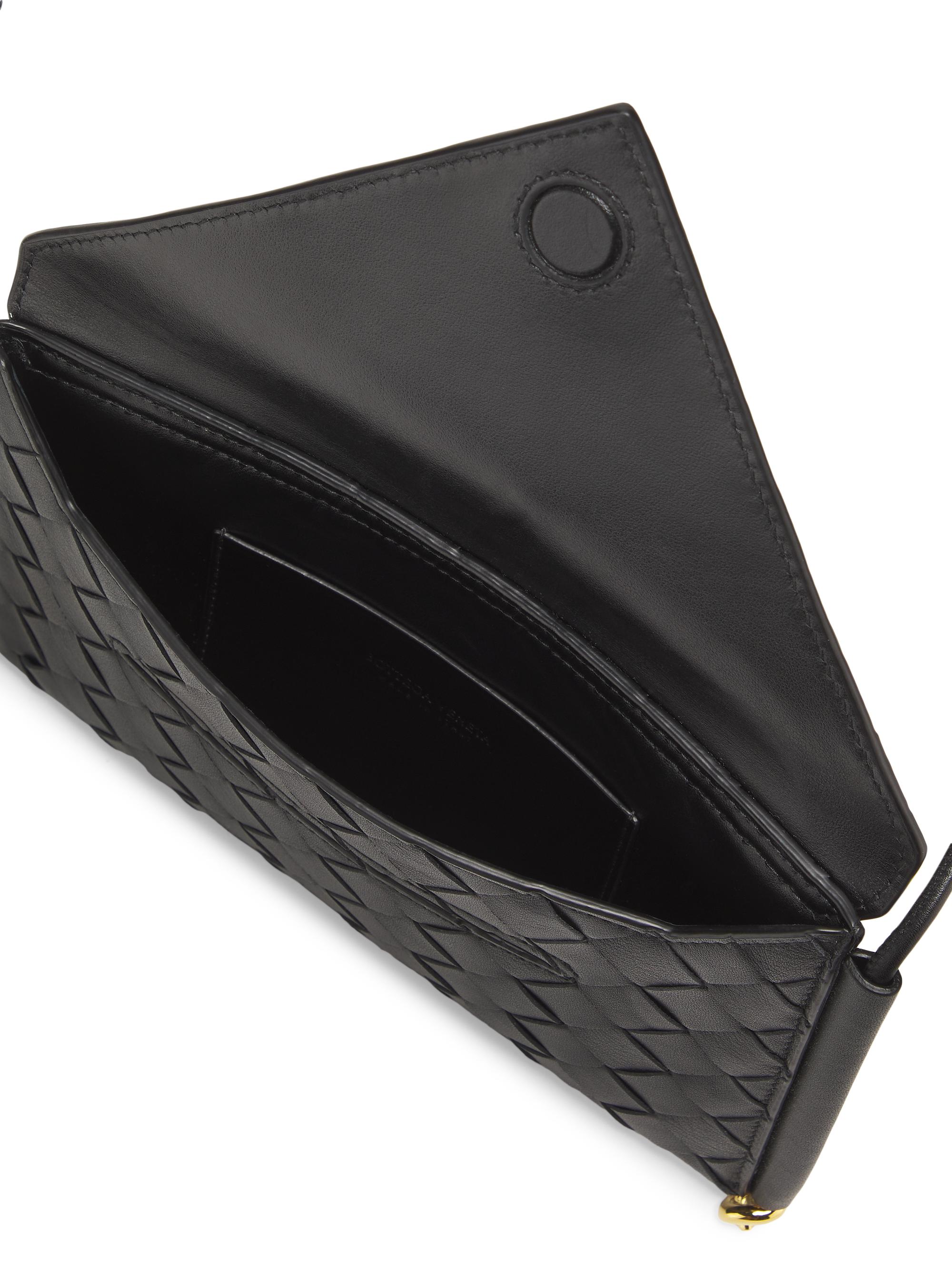 Bottega Veneta Intrecciato Leather Envelope Wallet-On-Chain Bag