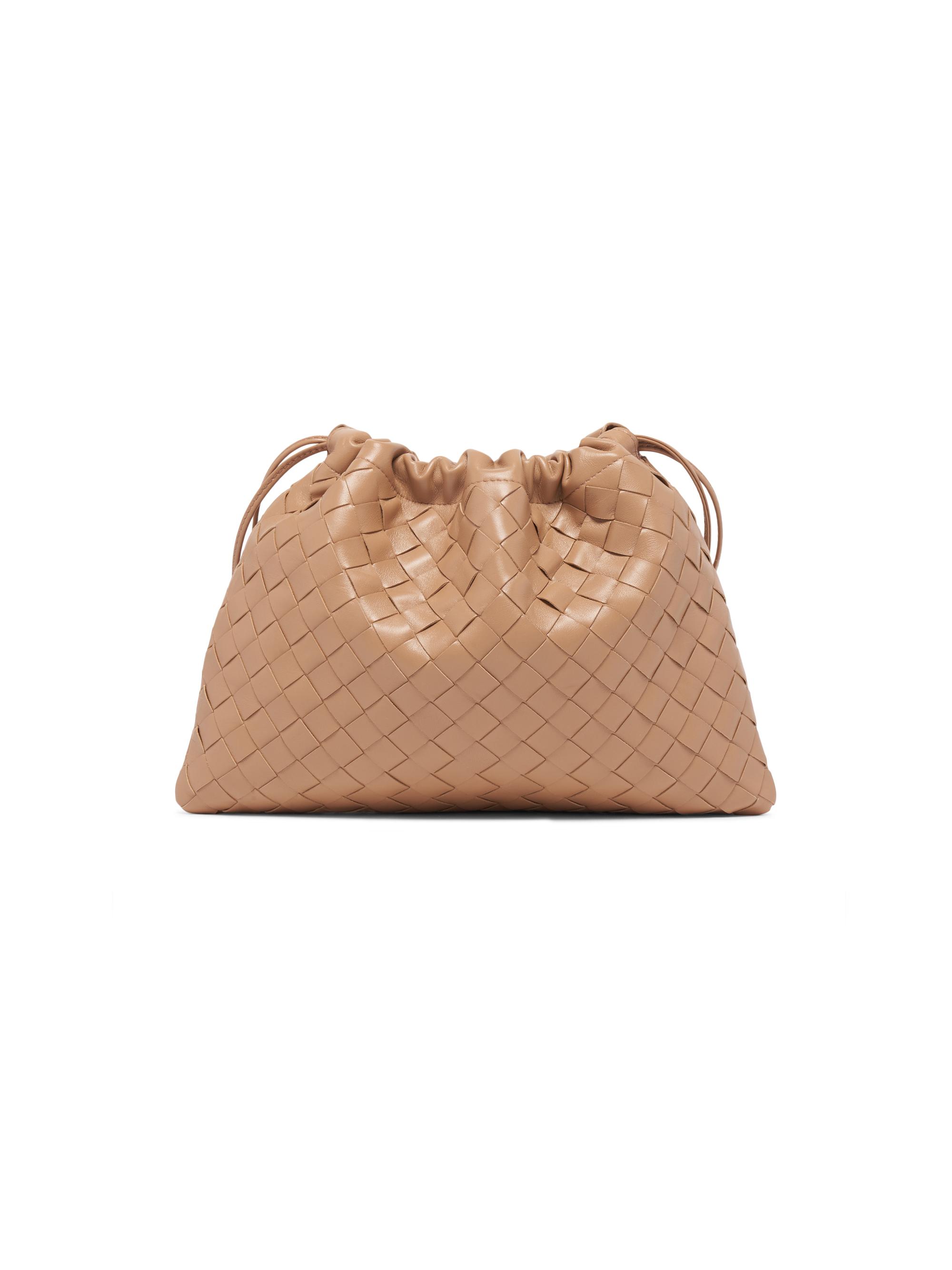 バッグ Bottega Veneta Intrecciato Satchel Bag Bottega Veneta Intrecciato Trio Crossbody Small - Grey Satchels