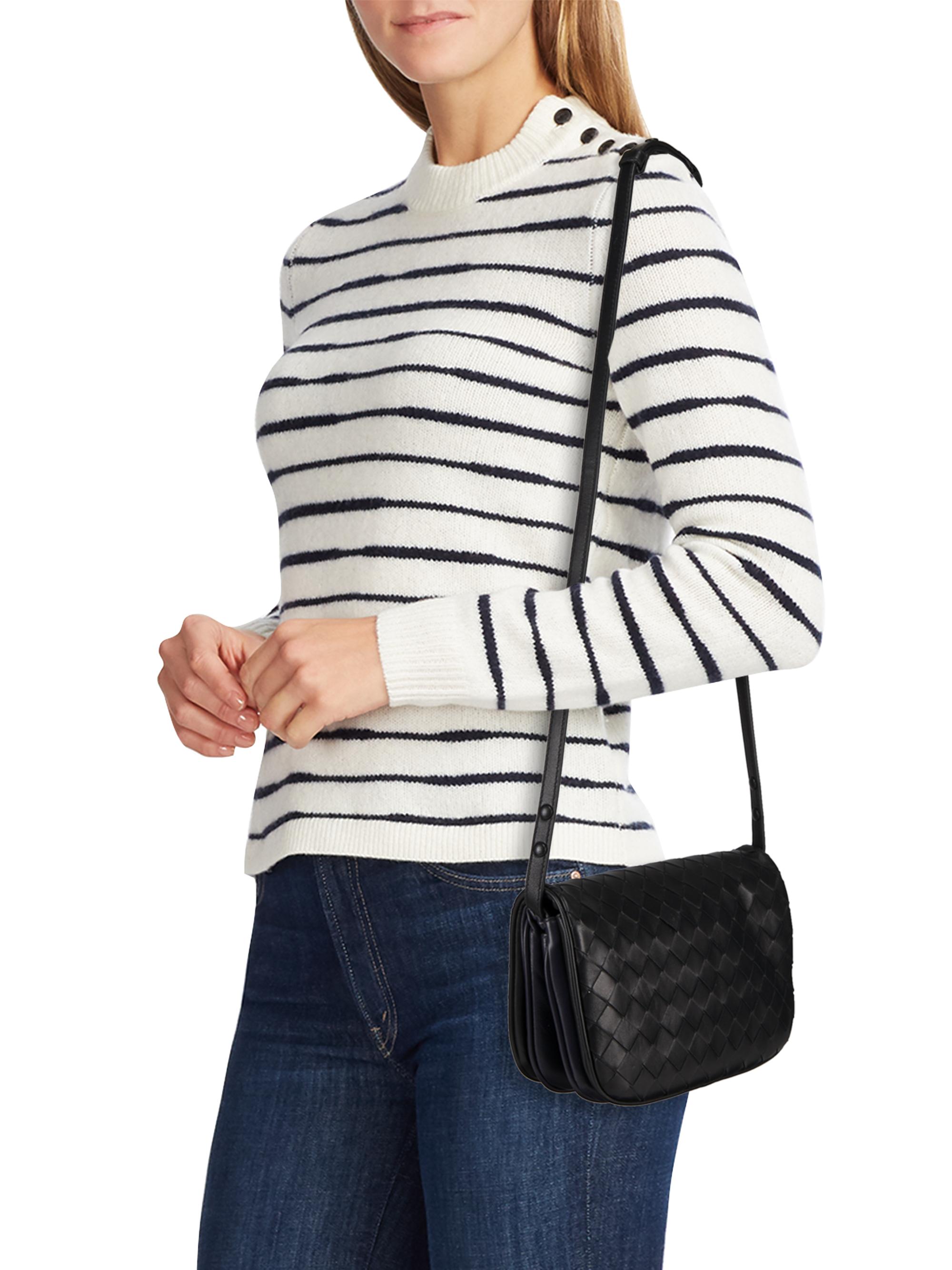 バッグ BOTTEGA VENETA POUCH ON STRAP Bottega Veneta Puff Pouch On Strap Intrecciato Leather Bag | Saks