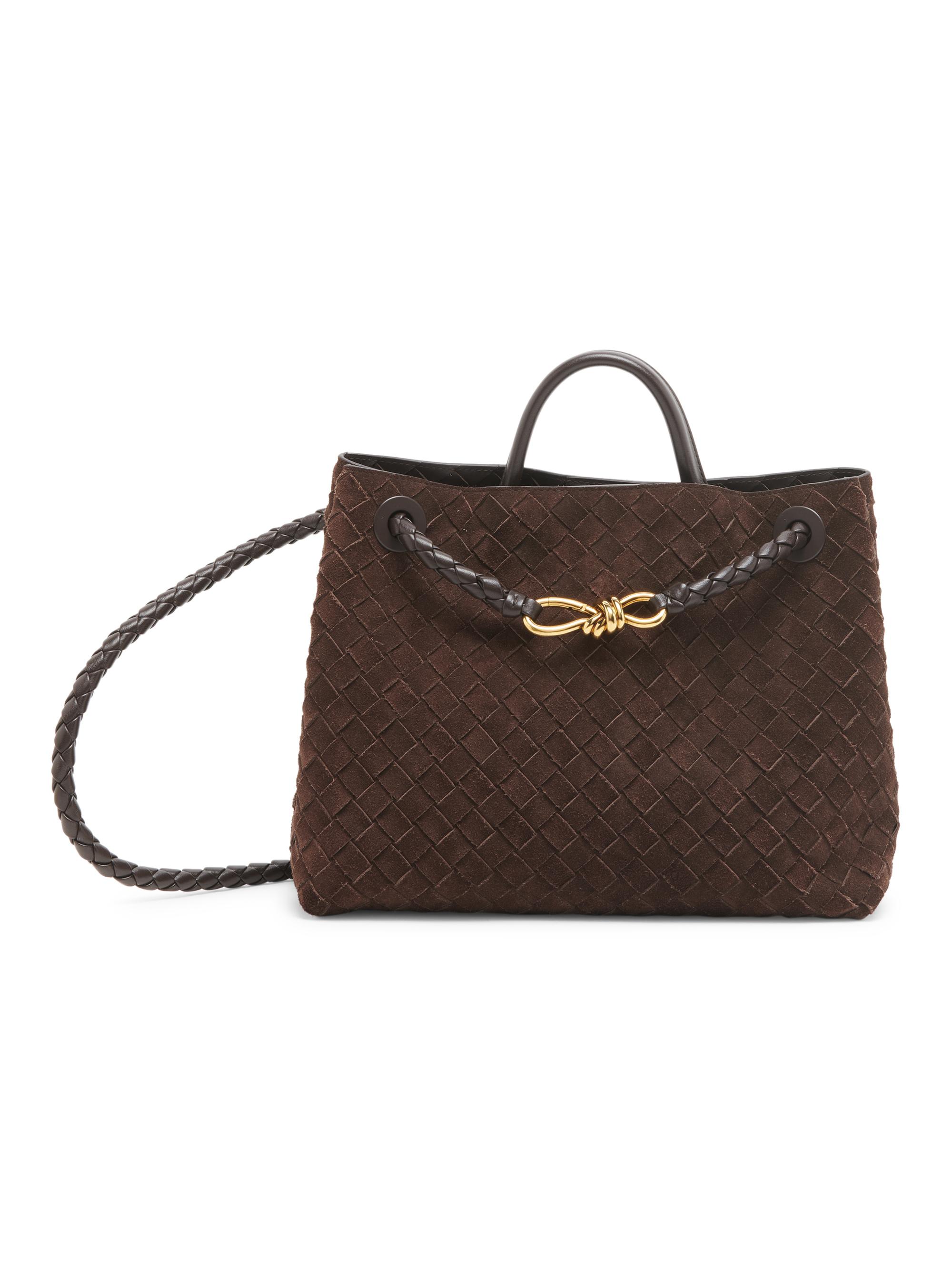 Bottega Veneta Andiamo Medium Suede Tote Bag | Saks Fifth Avenue