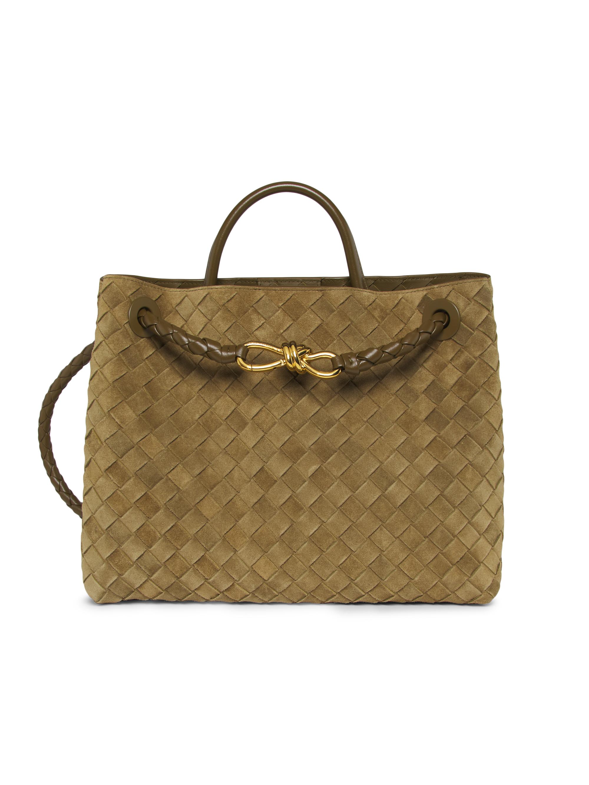 Bottega Veneta Medium Andiamo Leather Top Handle Bag | Saks Fifth