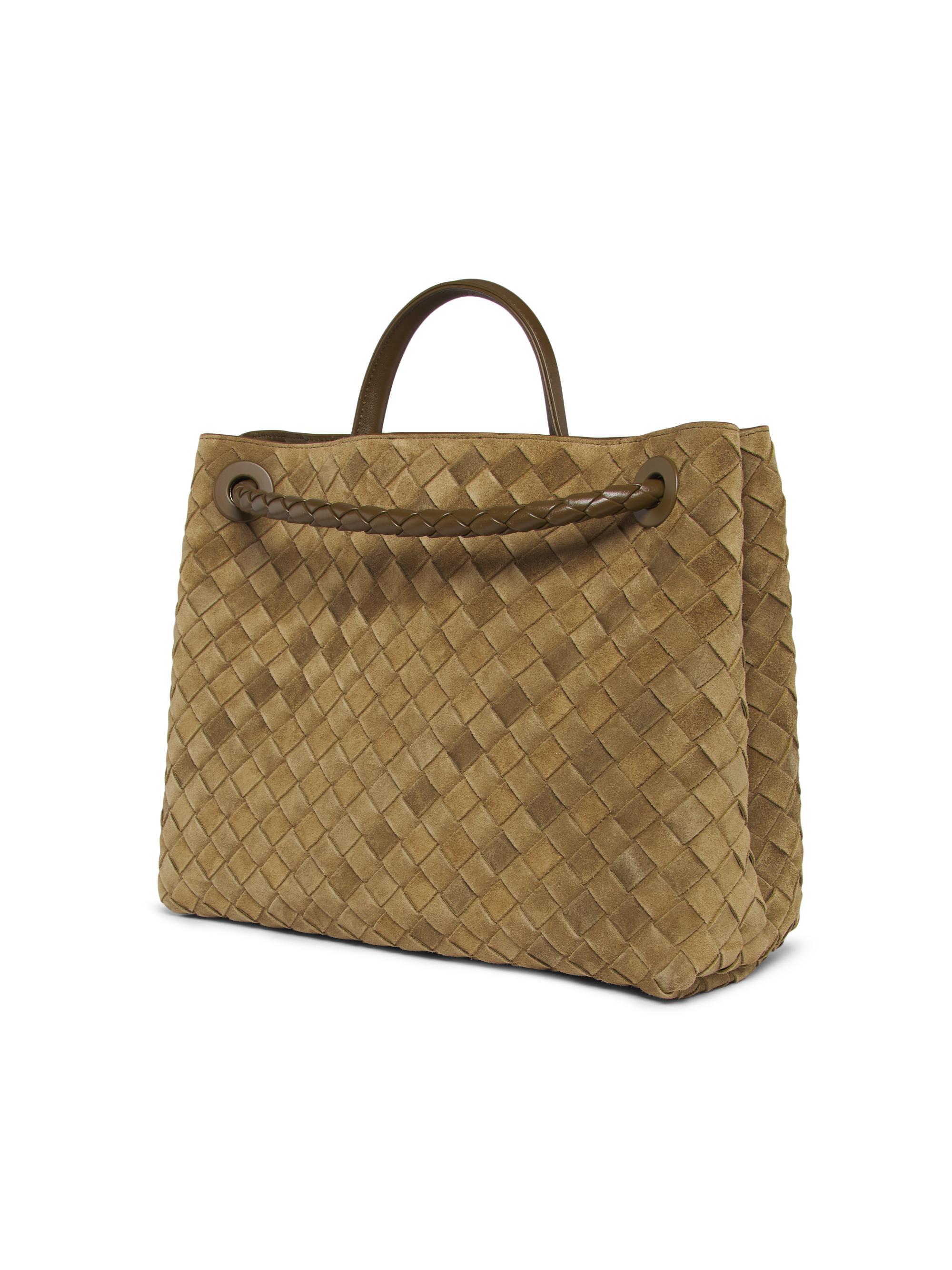 Bottega Veneta Andiamo Medium Suede Tote Bag | Saks Fifth Avenue