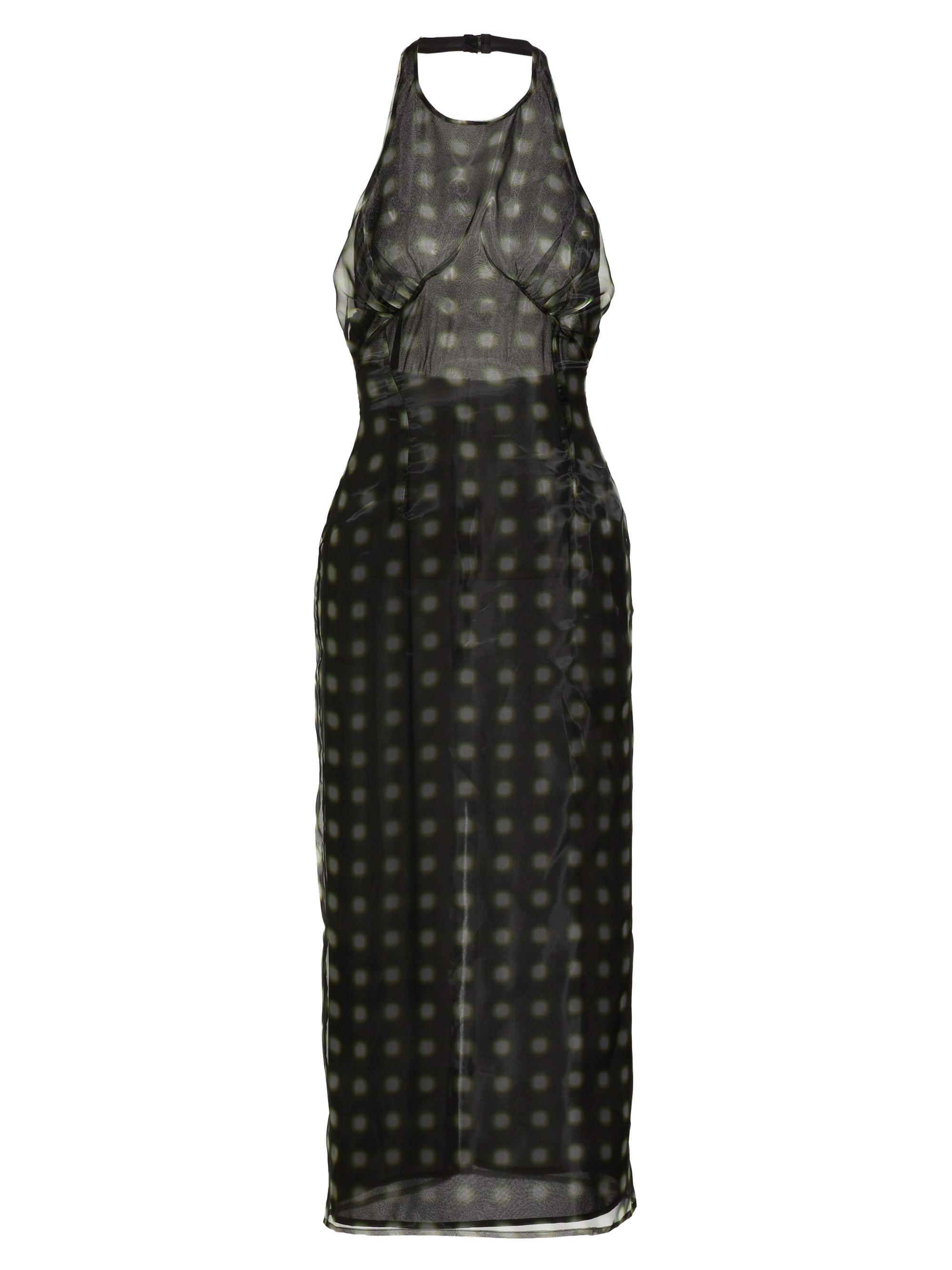 16Arlington Women's Zita Polka Dot Halter Midi-Dress - Verde