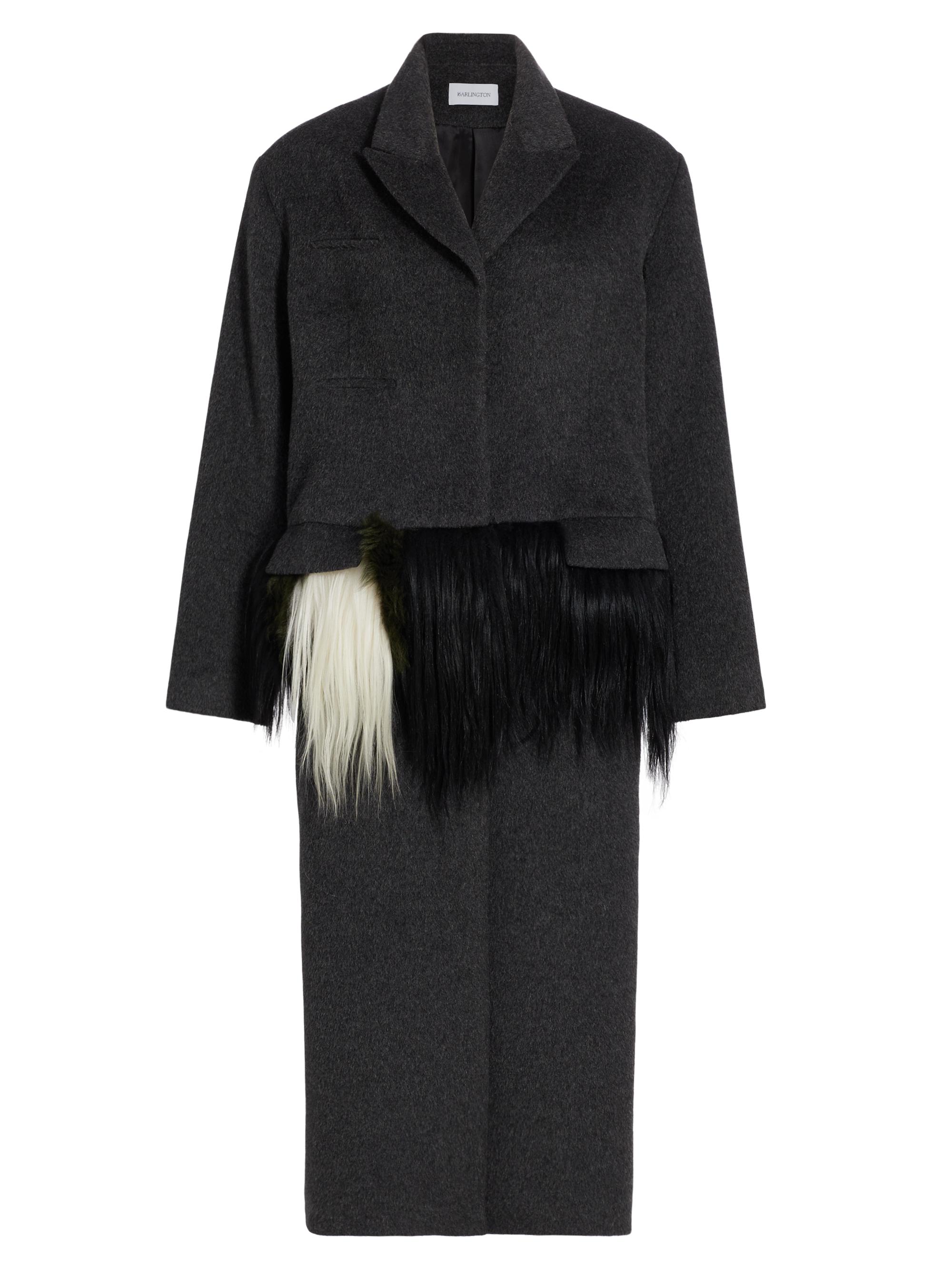 16Arlington Women's Fera Wool-Blend Coat - Grigio Antracite