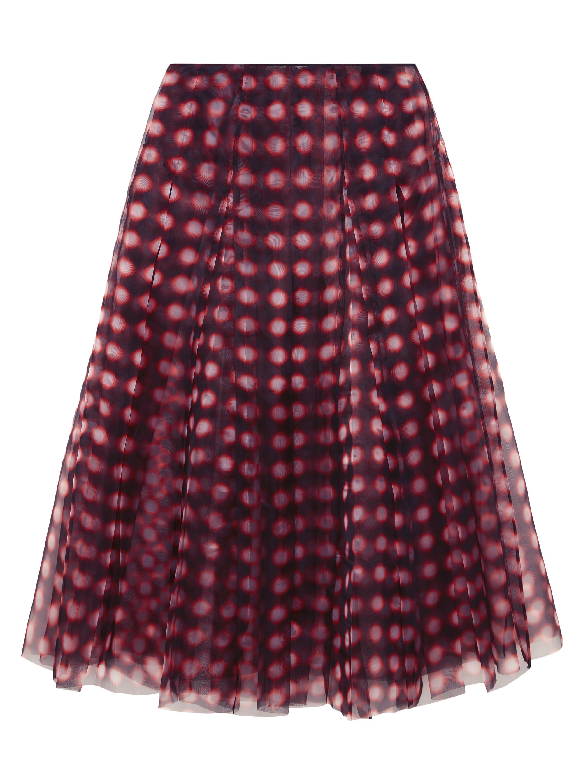 16Arlington Women's Kronos Printed Chiffon Midi-Skirt - Rosso