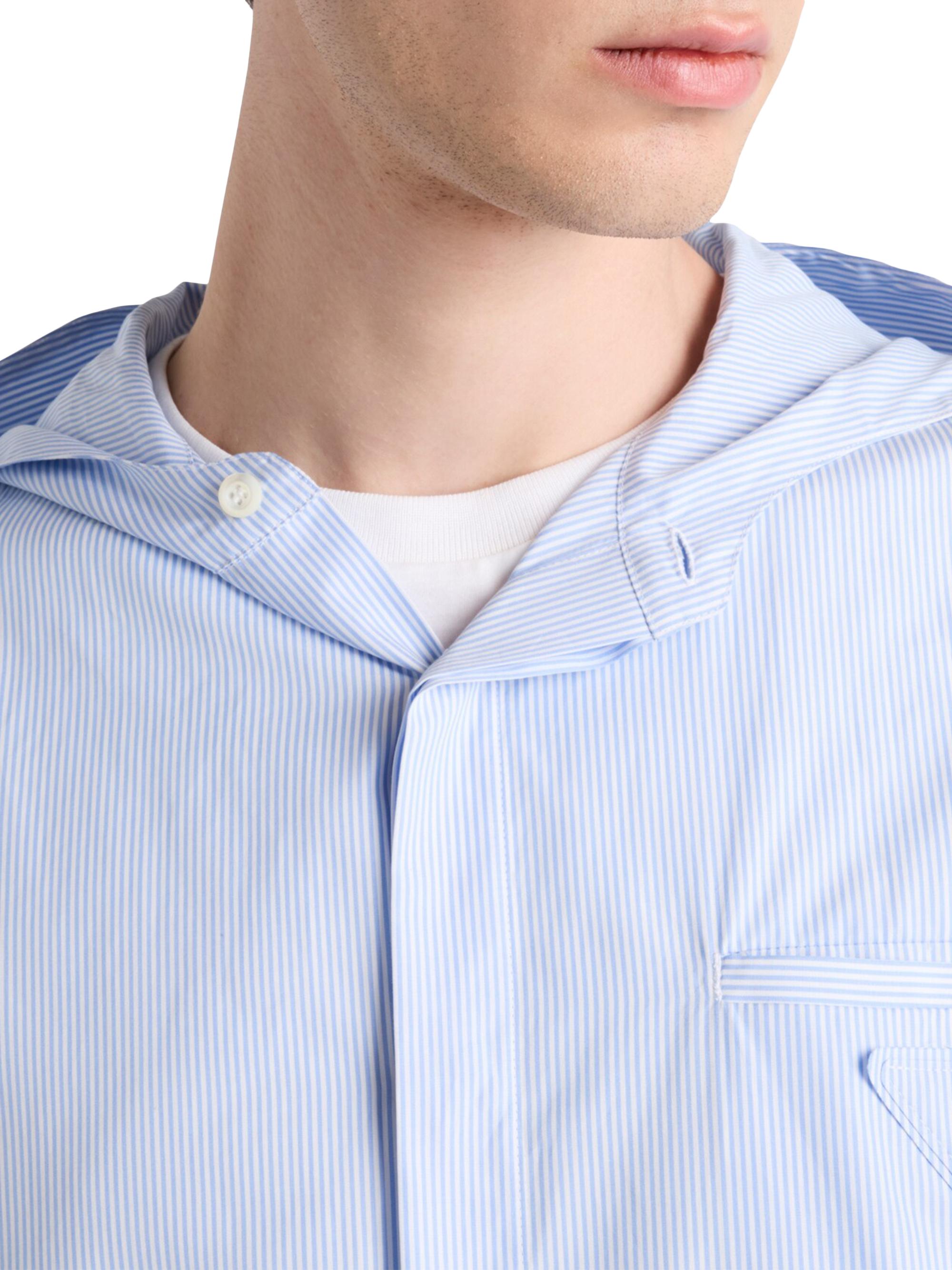 Prada Hooded Cotton Shirt | Saks Fifth Avenue