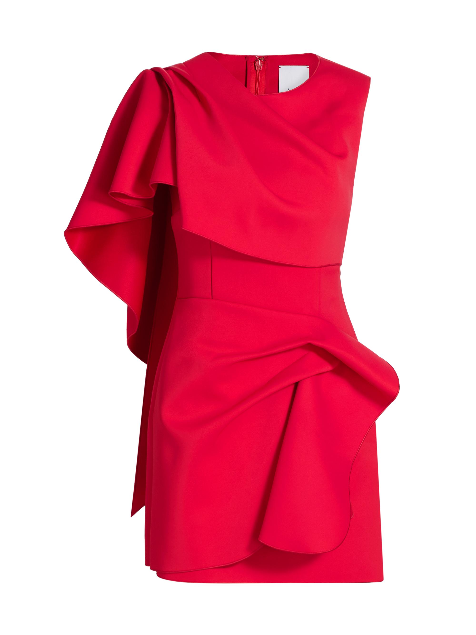 Acler Women's Cateby Draped Minidress - Bright Red
