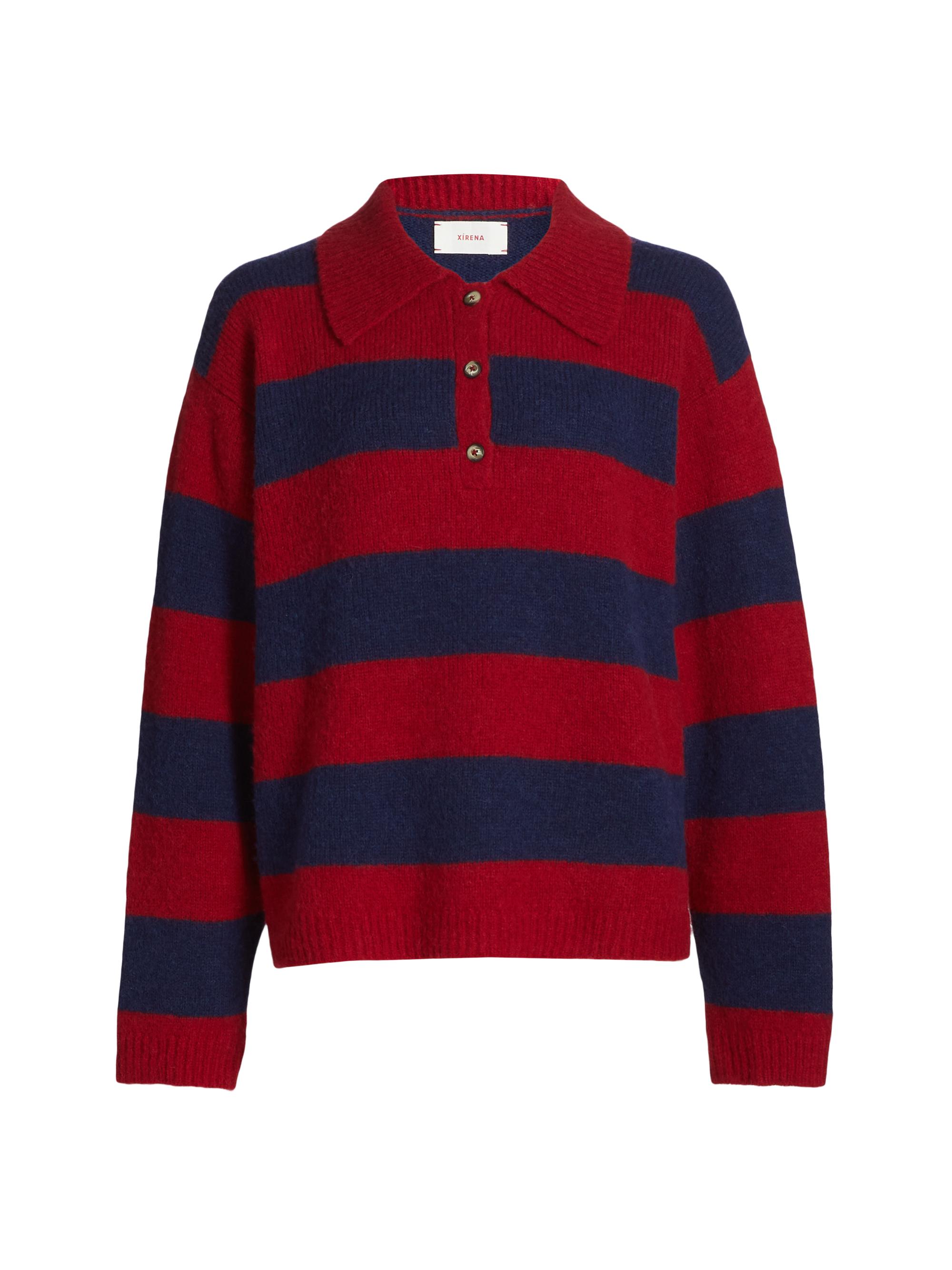 XÍRENA Women's Brenton Alpaca-Blend Sweater - Red Blue