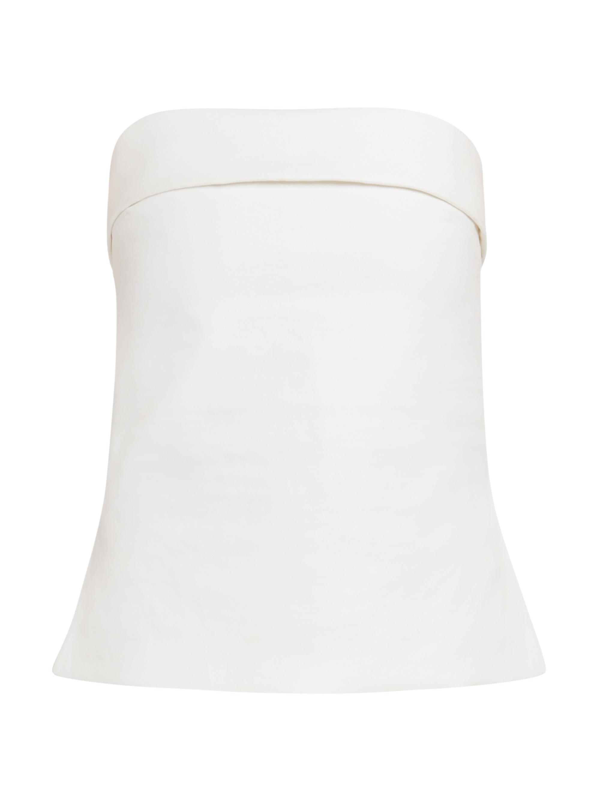 Armarium Women's Cecile Cotton Strapless Top - Off White