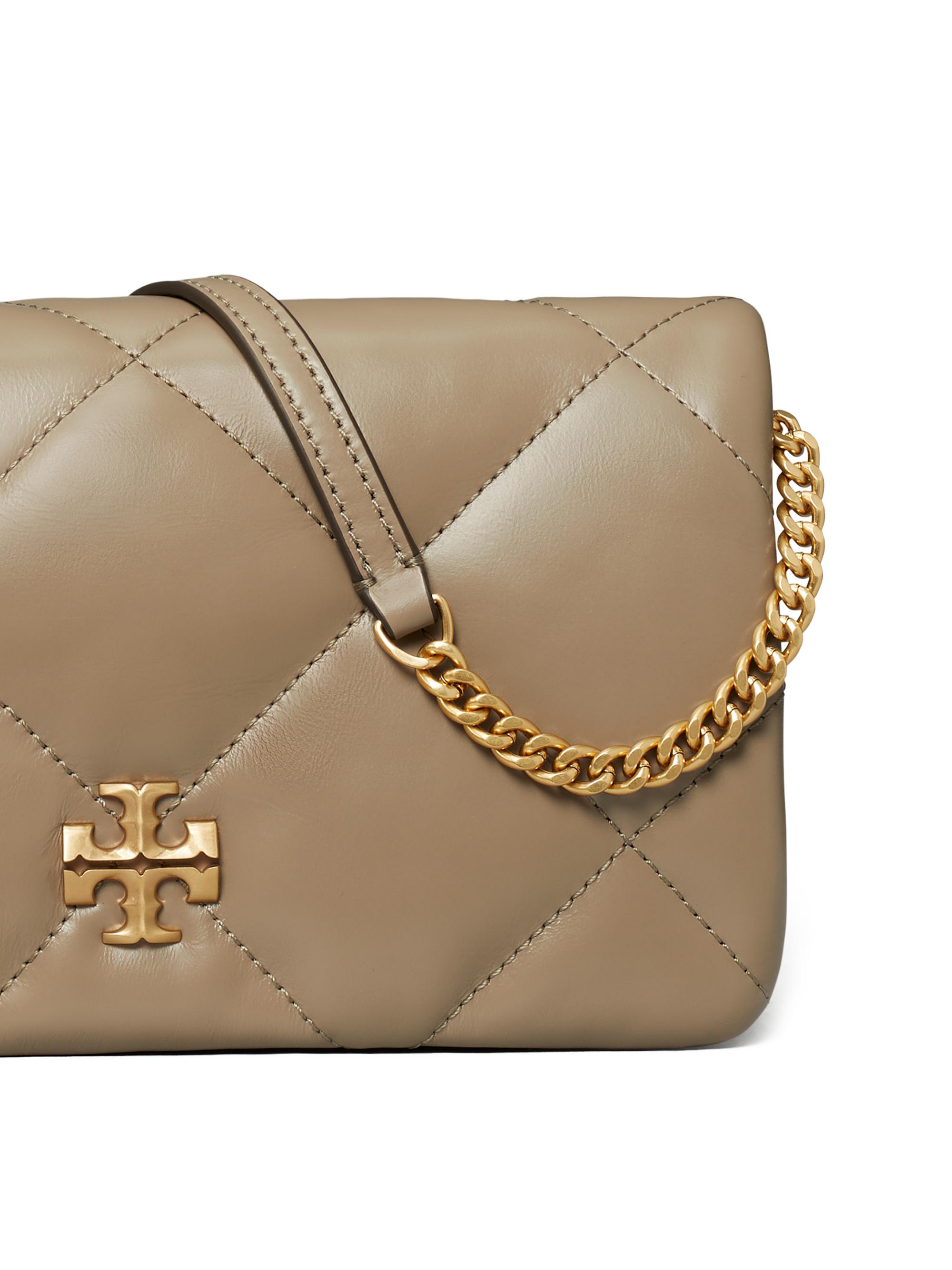 Kira Diamond Leather Chain Wallet